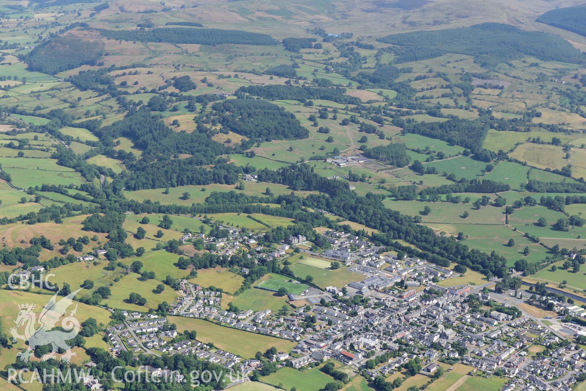 Royal Commission aerial photography of Bala town and environs taken on 19th July 2018 during the 2018 drought.