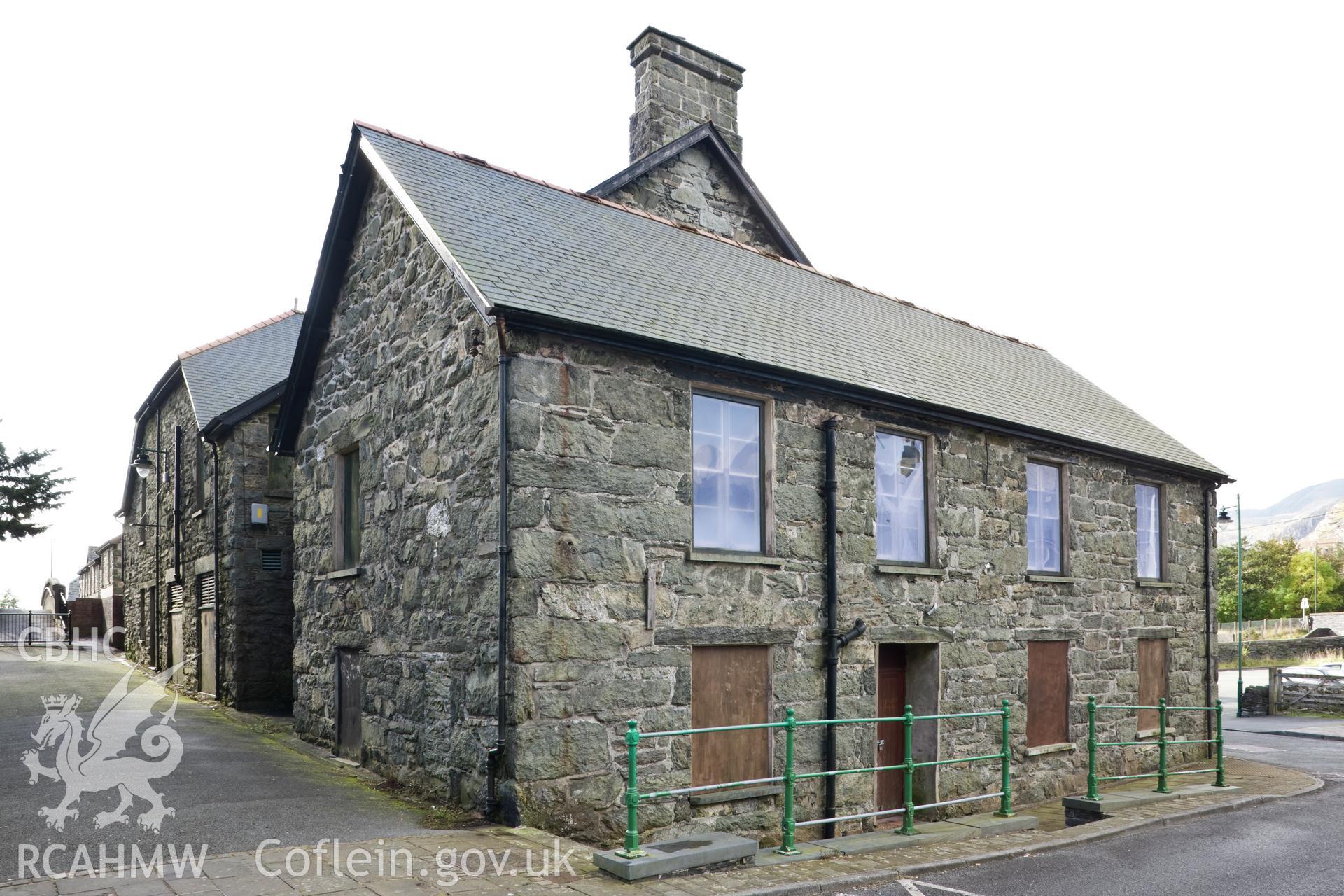 RCAHMW digital photographic survey of Market Hall, Blaenau Ffestiniog, taken by Iain Wright, 16/10/2009.