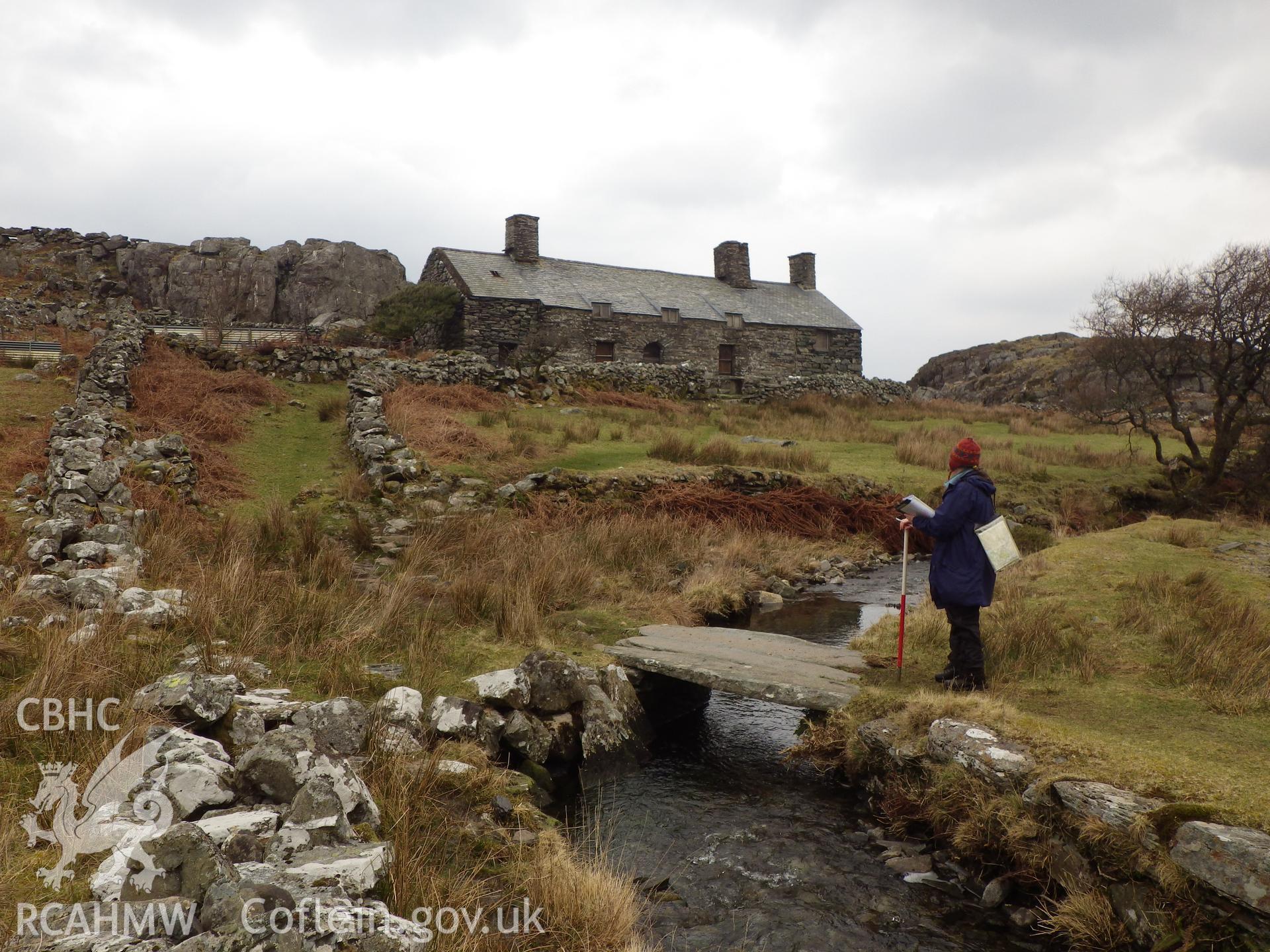 Snowdonian farmhouse, looking north northwest