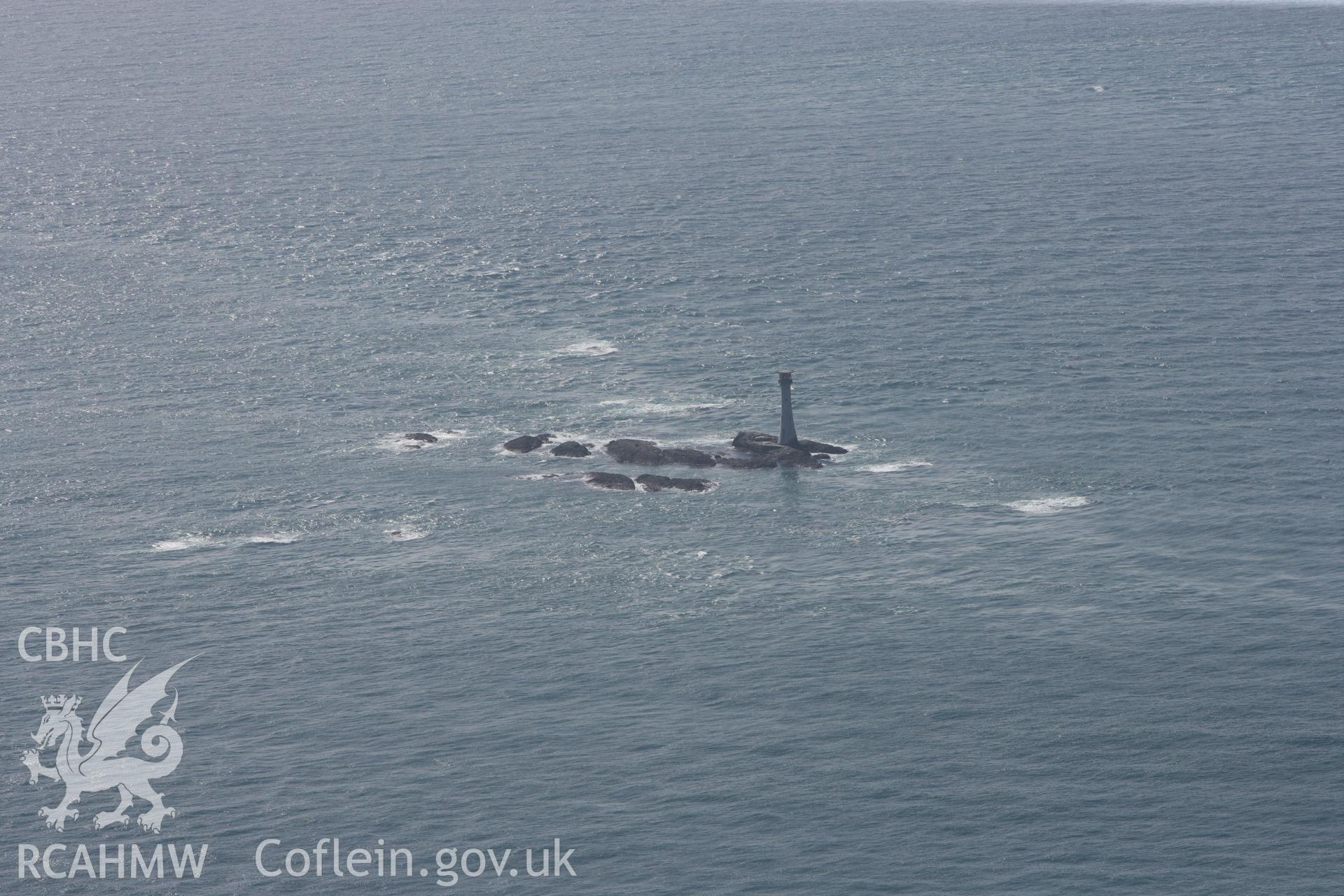 RCAHMW colour oblique photograph of The Smalls, west of Skomer Island. Taken by Toby Driver on 09/09/2010.