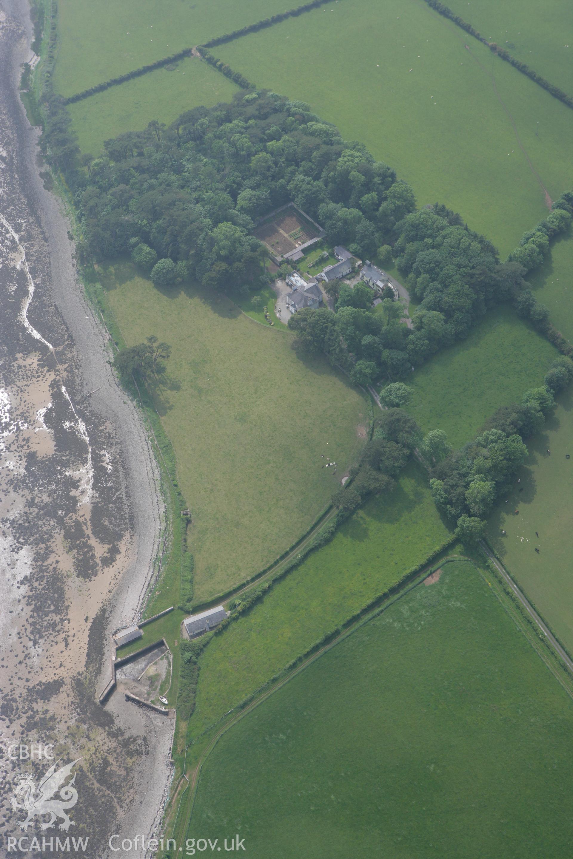RCAHMW colour oblique photograph of Plas Penrhyn, Dwyran. Taken by Toby Driver on 10/06/2010.