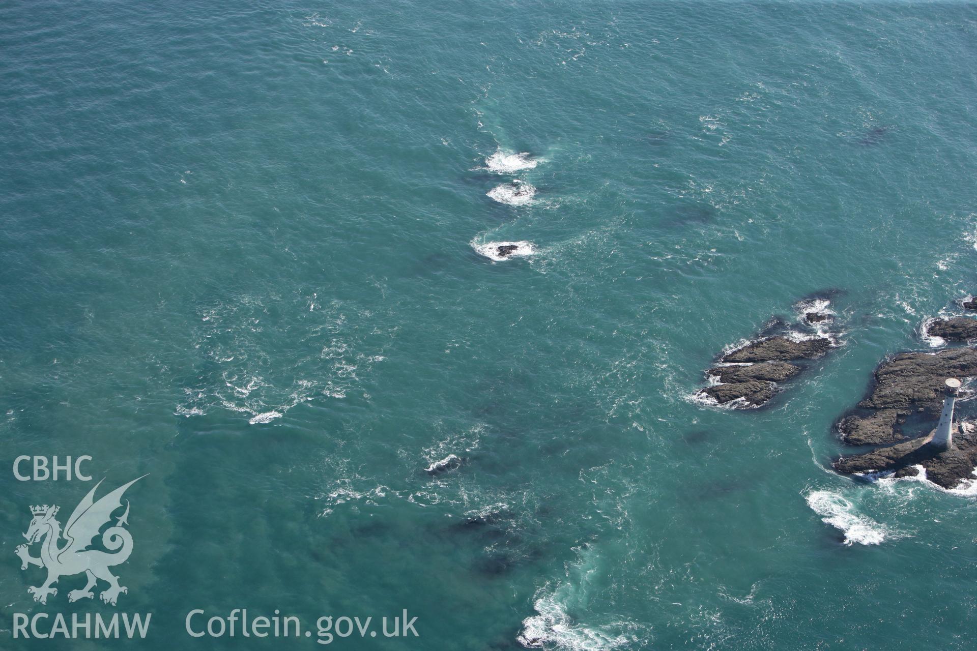 RCAHMW colour oblique photograph of The Smalls, west of Skomer Island. Taken by Toby Driver on 09/09/2010.