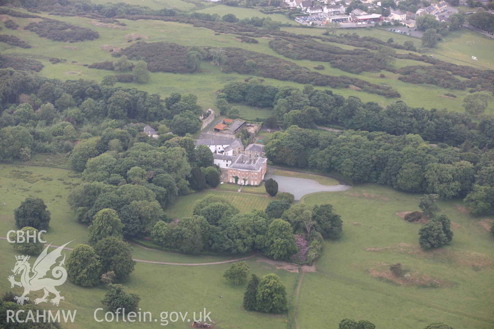 RCAHMW colour oblique photograph of Plas Gwyn, Pentraeth. Taken by Toby Driver on 10/06/2010.