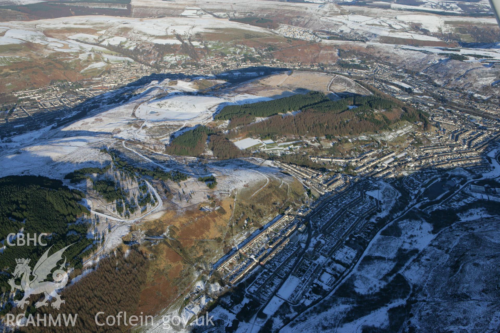 RCAHMW colour oblique photograph of Blaen Clydach, looking west, showing the Zoar Welsh Independent Chapel. Taken by Toby Driver on 08/12/2010.