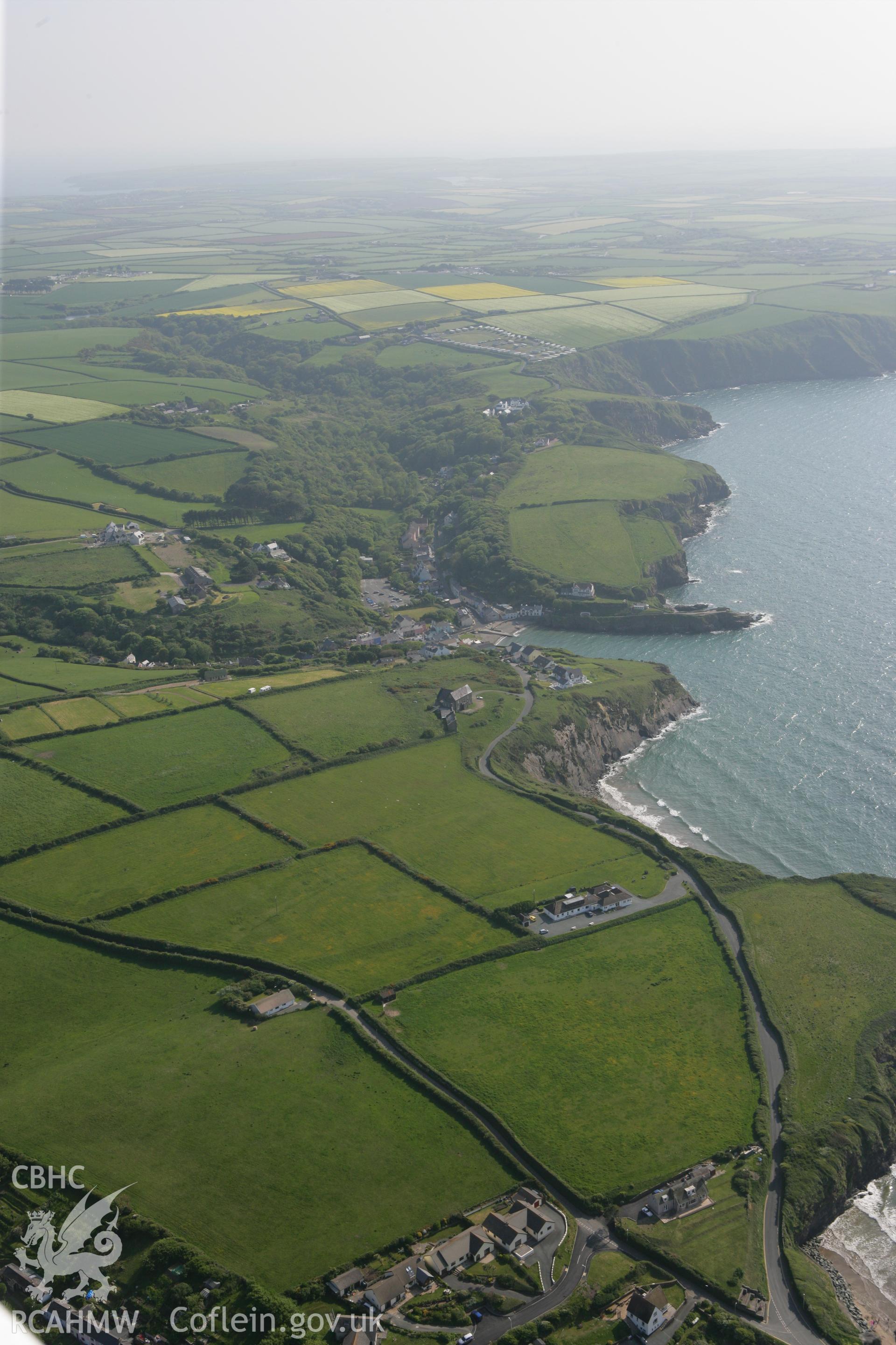 RCAHMW colour oblique photograph of Little Haven. Taken by Toby Driver on 25/05/2010.