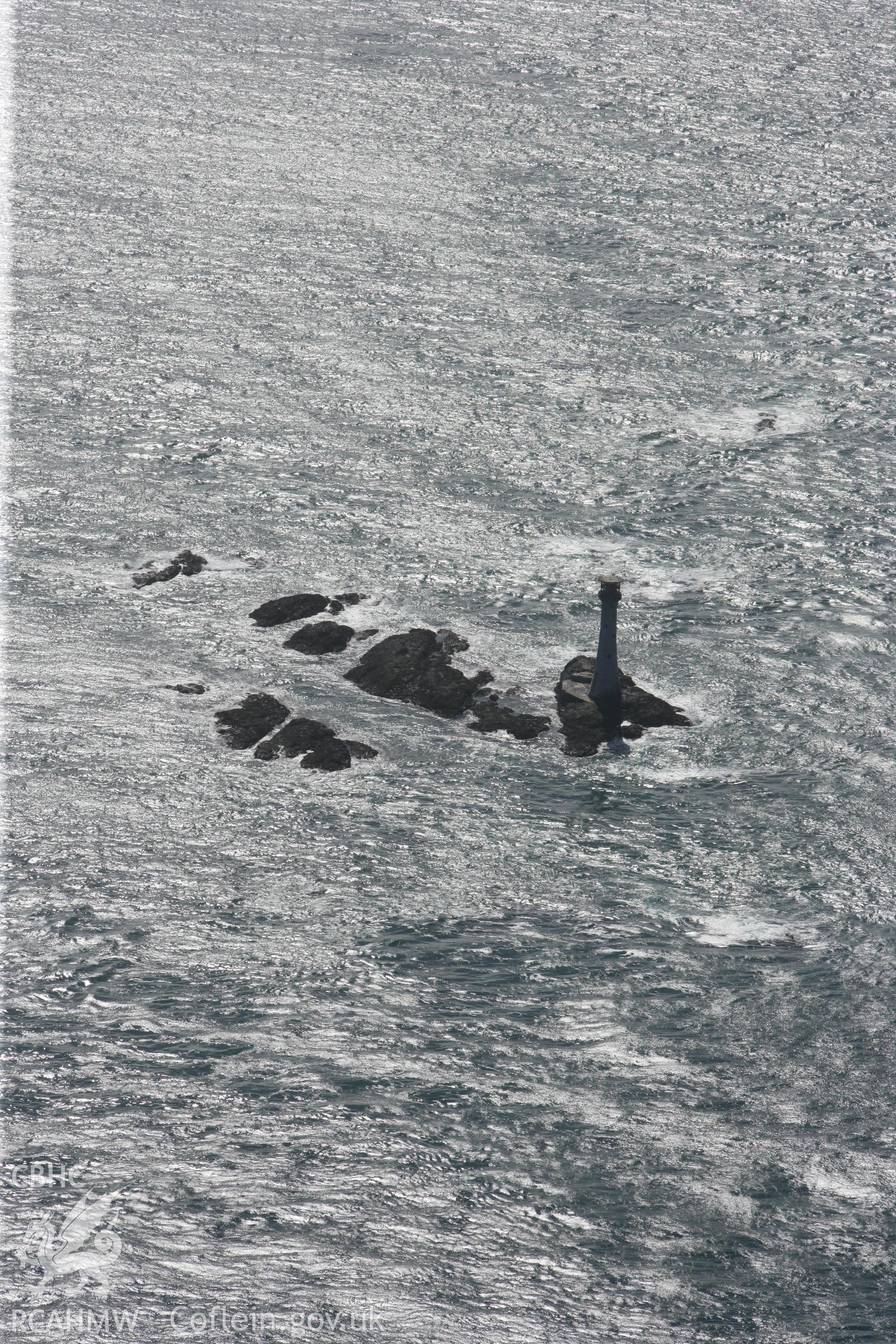 RCAHMW colour oblique photograph of The Smalls, west of Skomer Island. Taken by Toby Driver on 09/09/2010.