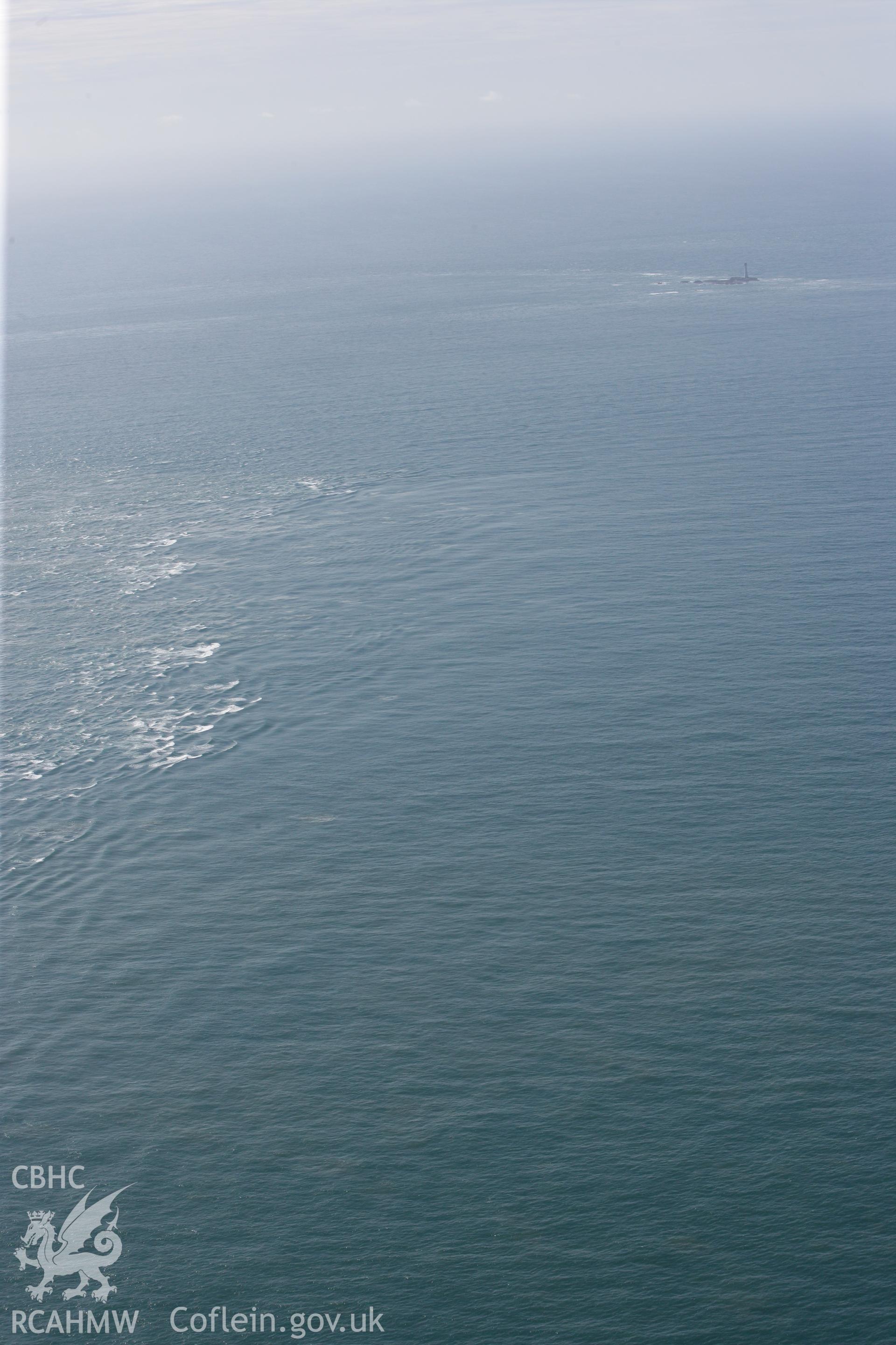 RCAHMW colour oblique photograph of The Smalls, west of Skomer Island, distant view. Taken by Toby Driver on 09/09/2010.