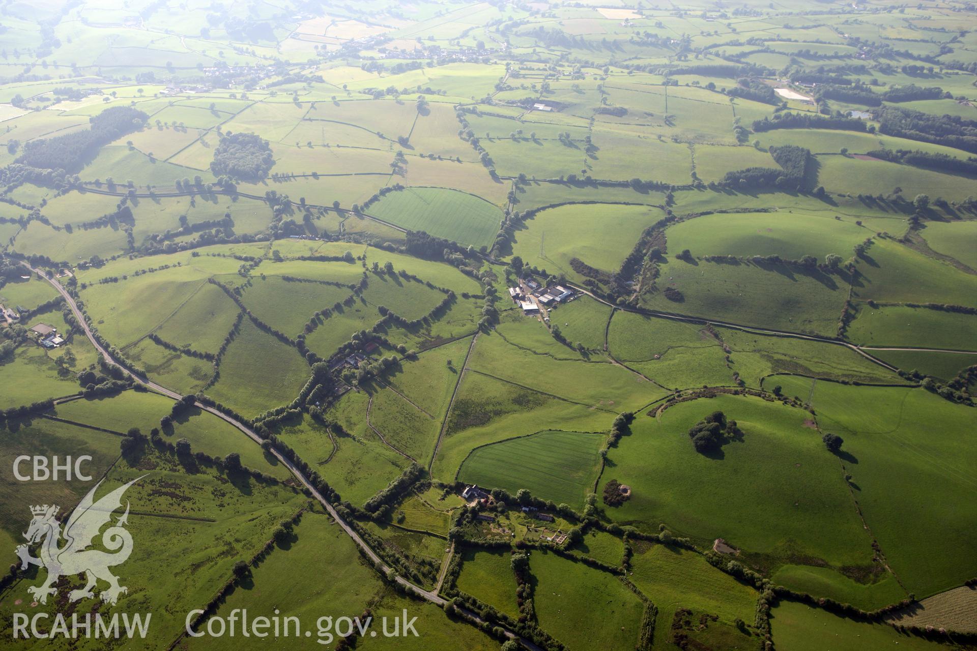 RCAHMW colour oblique photograph of Moel Fodig Hillfort. Taken by Toby Driver on 16/06/2010.