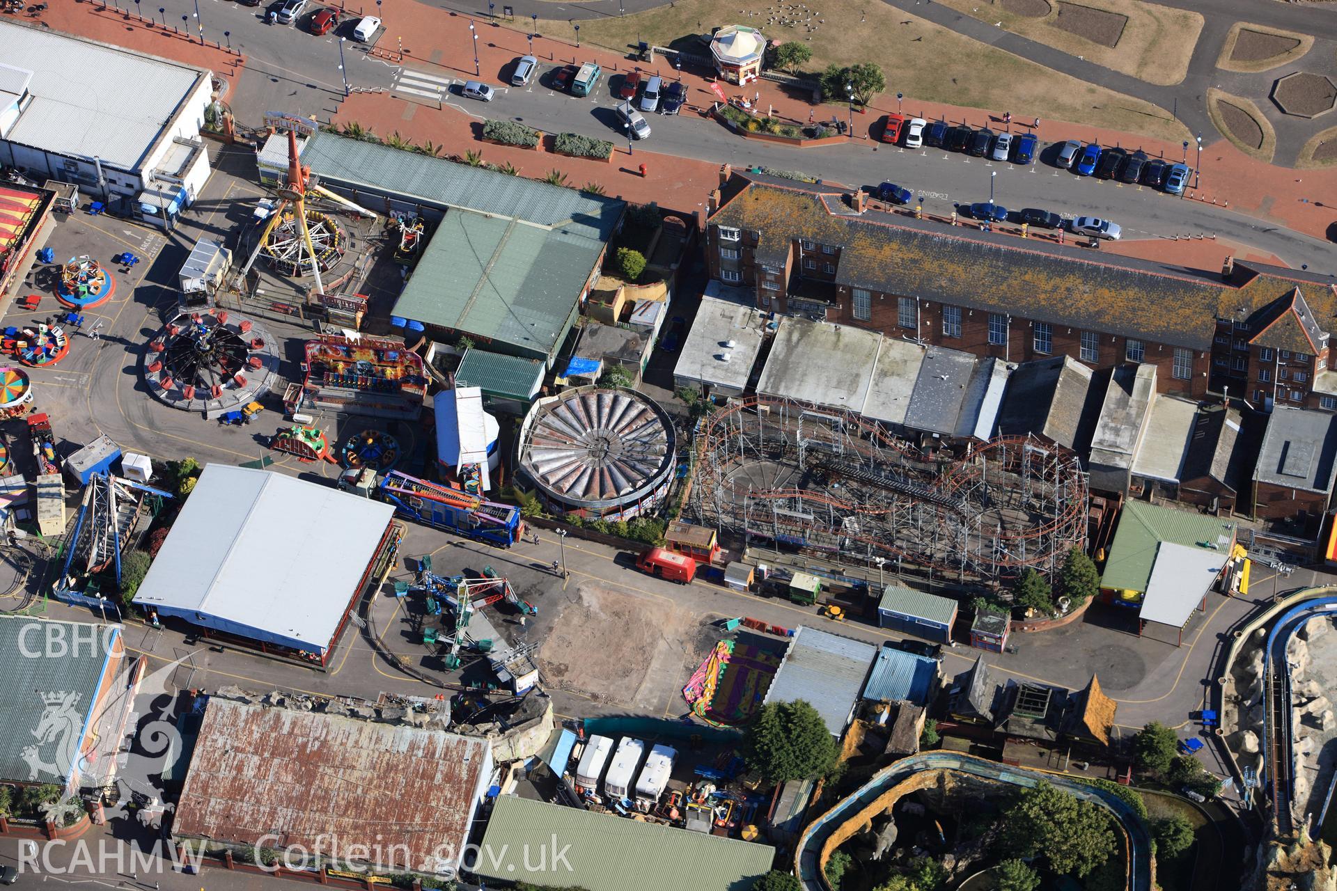 RCAHMW colour oblique photograph of Barry Island Pleasure Park. Taken by Toby Driver on 24/05/2010.