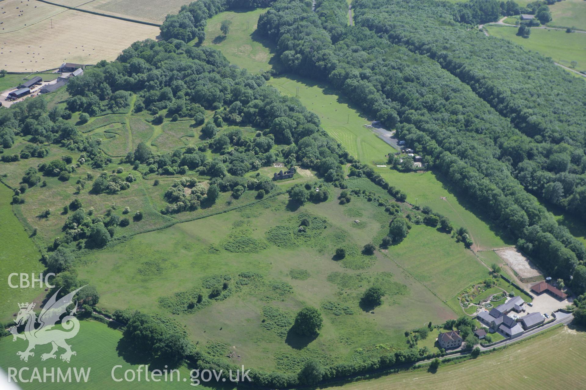 RCAHMW colour oblique photograph of Runston Medieval Village earthworks. Taken by Toby Driver on 21/06/2010.