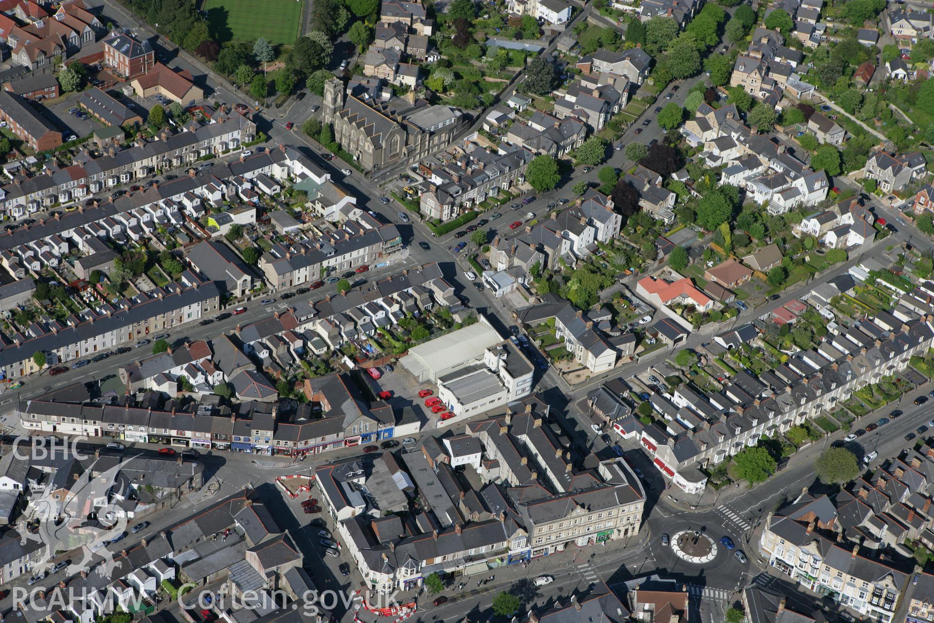 RCAHMW colour oblique photograph of Penarth. Taken by Toby Driver on 24/05/2010.