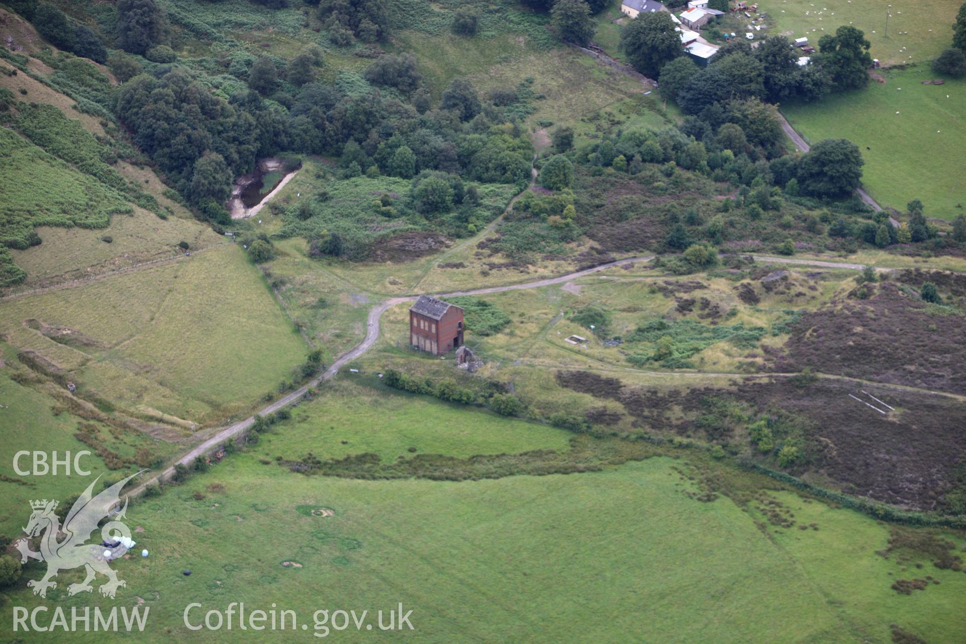 RCAHMW colour oblique photograph of Cwmsychan Red Ash Colliery, Abersychan. Taken by Toby Driver on 29/07/2010.