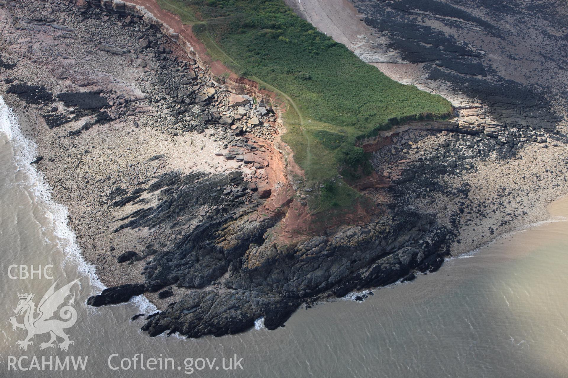 RCAHMW colour oblique photograph of Sully Island Promontory Fort. Taken by Toby Driver on 29/07/2010.