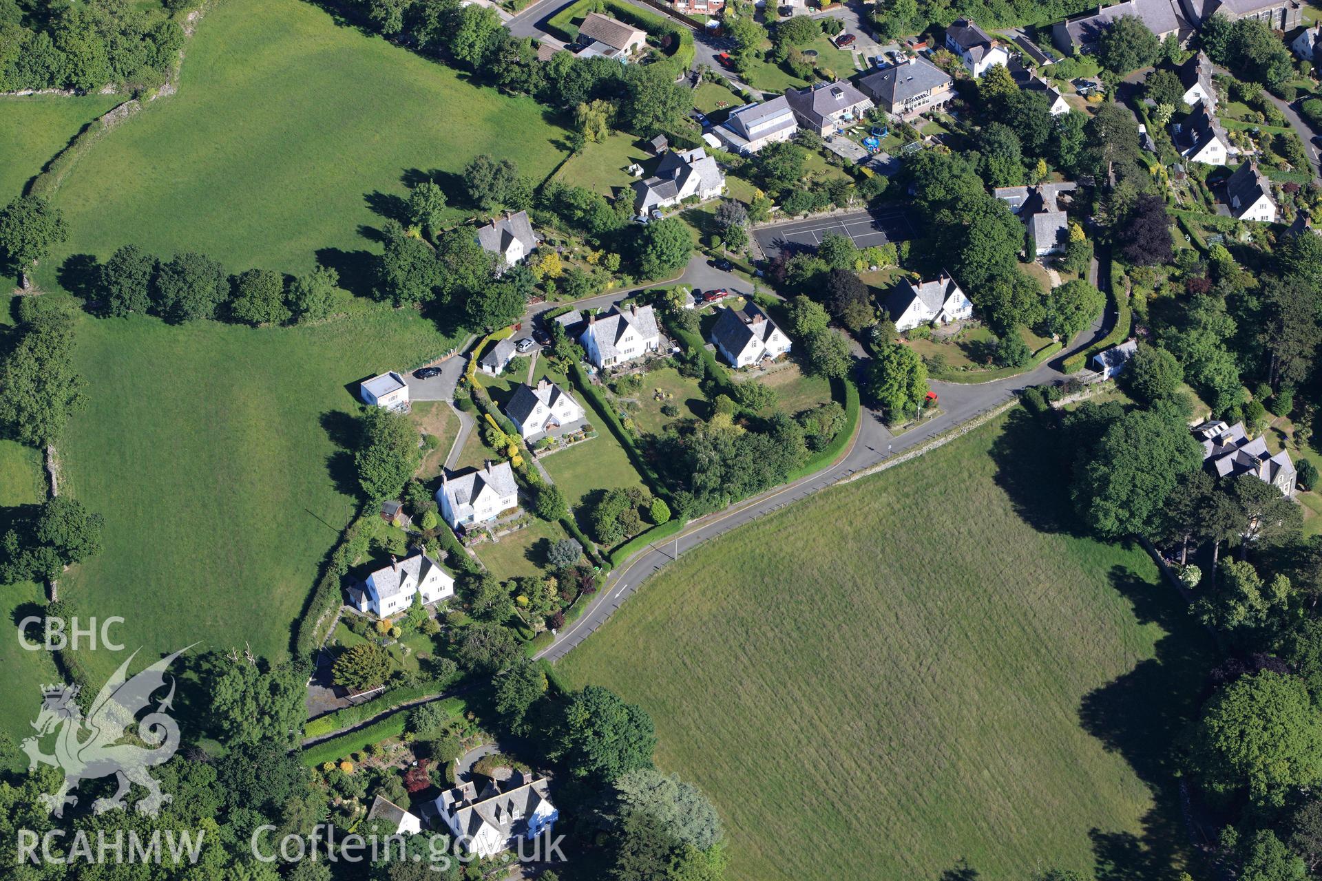 RCAHMW colour oblique photograph of The Close, Llanfairfechan. Taken by Toby Driver on 16/06/2010.