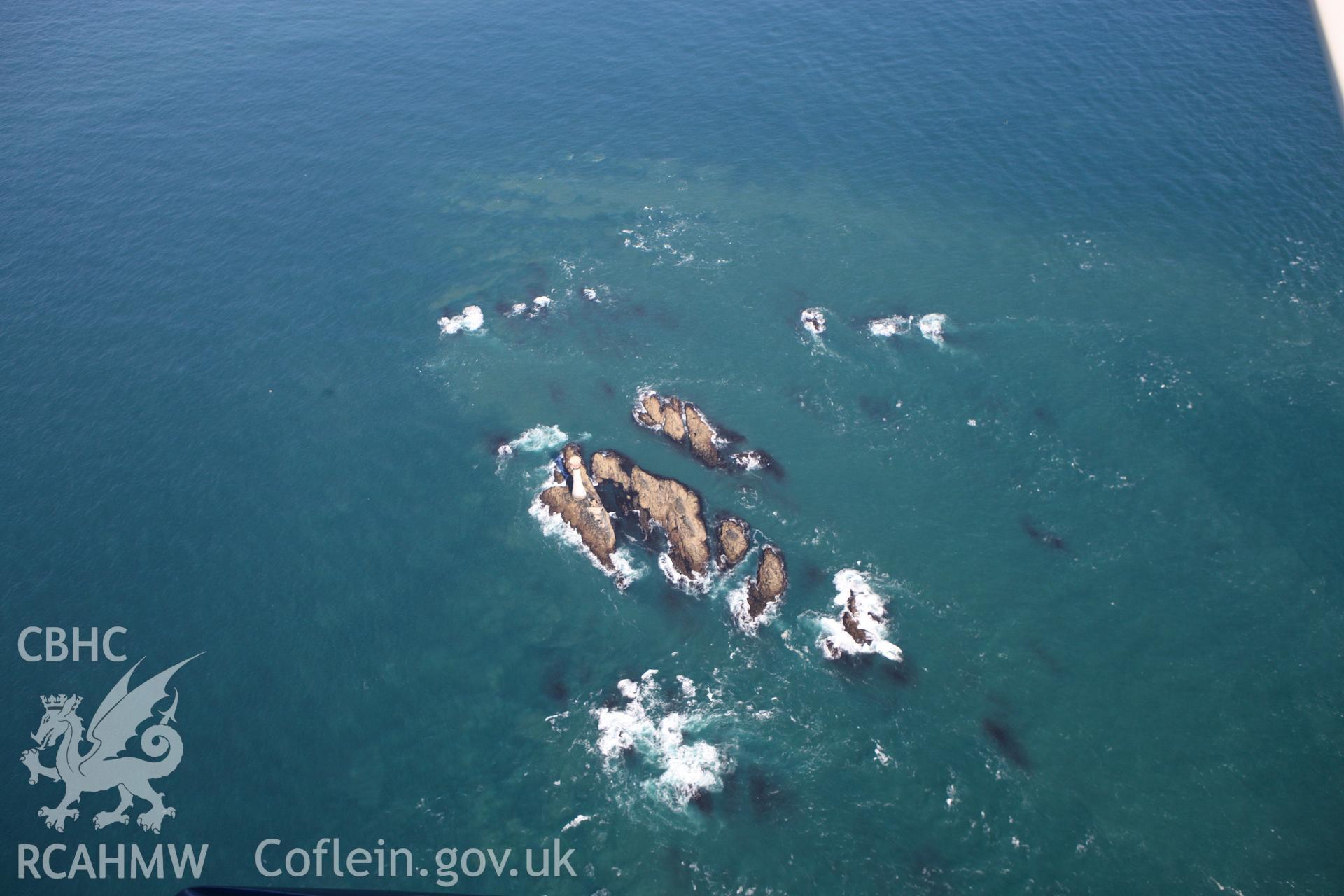 RCAHMW colour oblique photograph of The Smalls, west of Skomer Island. Taken by Toby Driver on 09/09/2010.