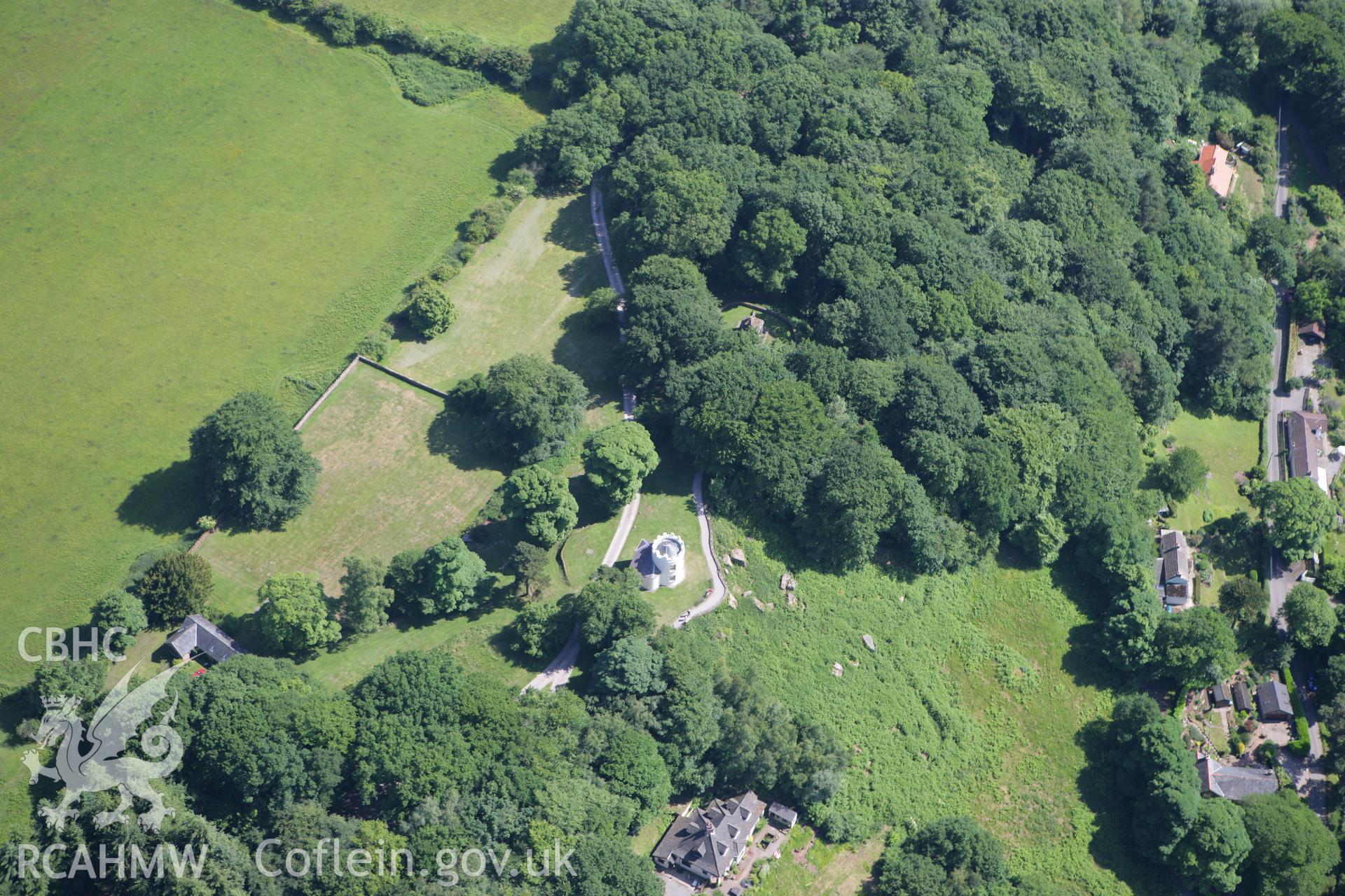 RCAHMW colour oblique photograph of Kymin Naval Temple. Taken by Toby Driver on 21/06/2010.