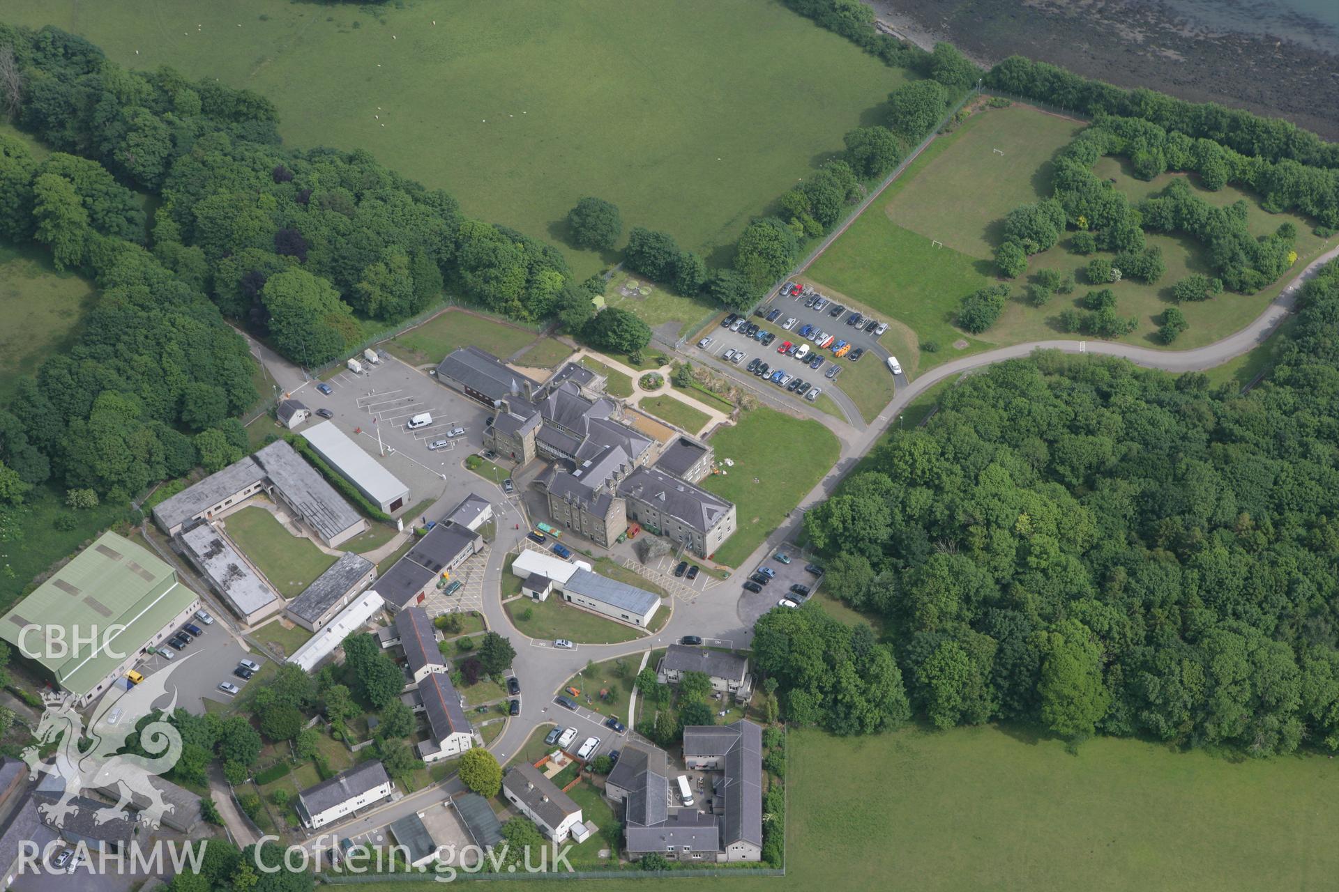 RCAHMW colour oblique photograph of Plas Llanfair from North. Taken by Toby Driver on 10/06/2010.