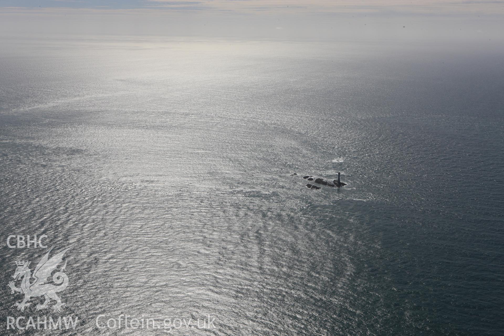 RCAHMW colour oblique photograph of The Smalls, west of Skomer Island. Taken by Toby Driver on 09/09/2010.