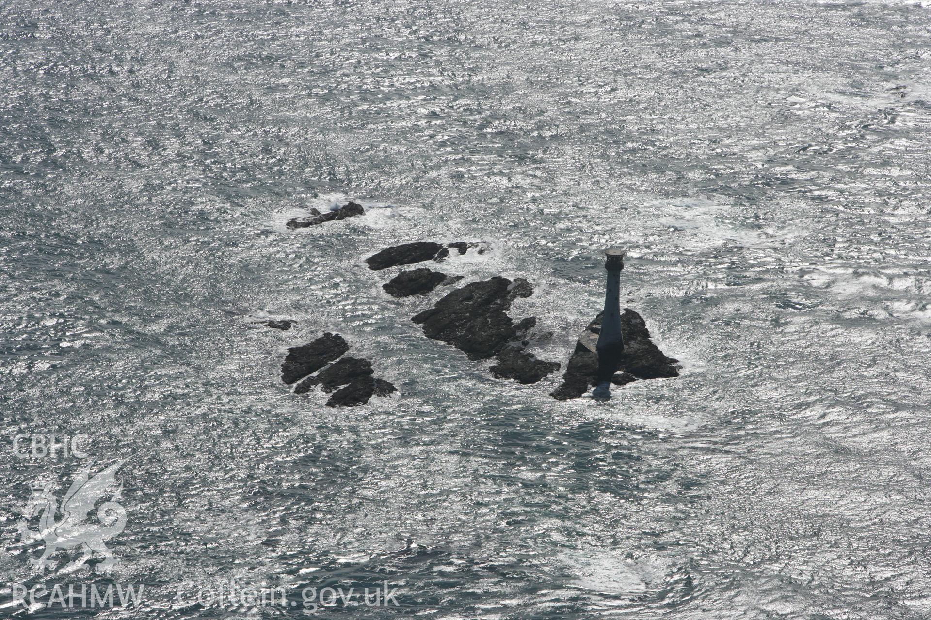 RCAHMW colour oblique photograph of The Smalls, west of Skomer Island. Taken by Toby Driver on 09/09/2010.