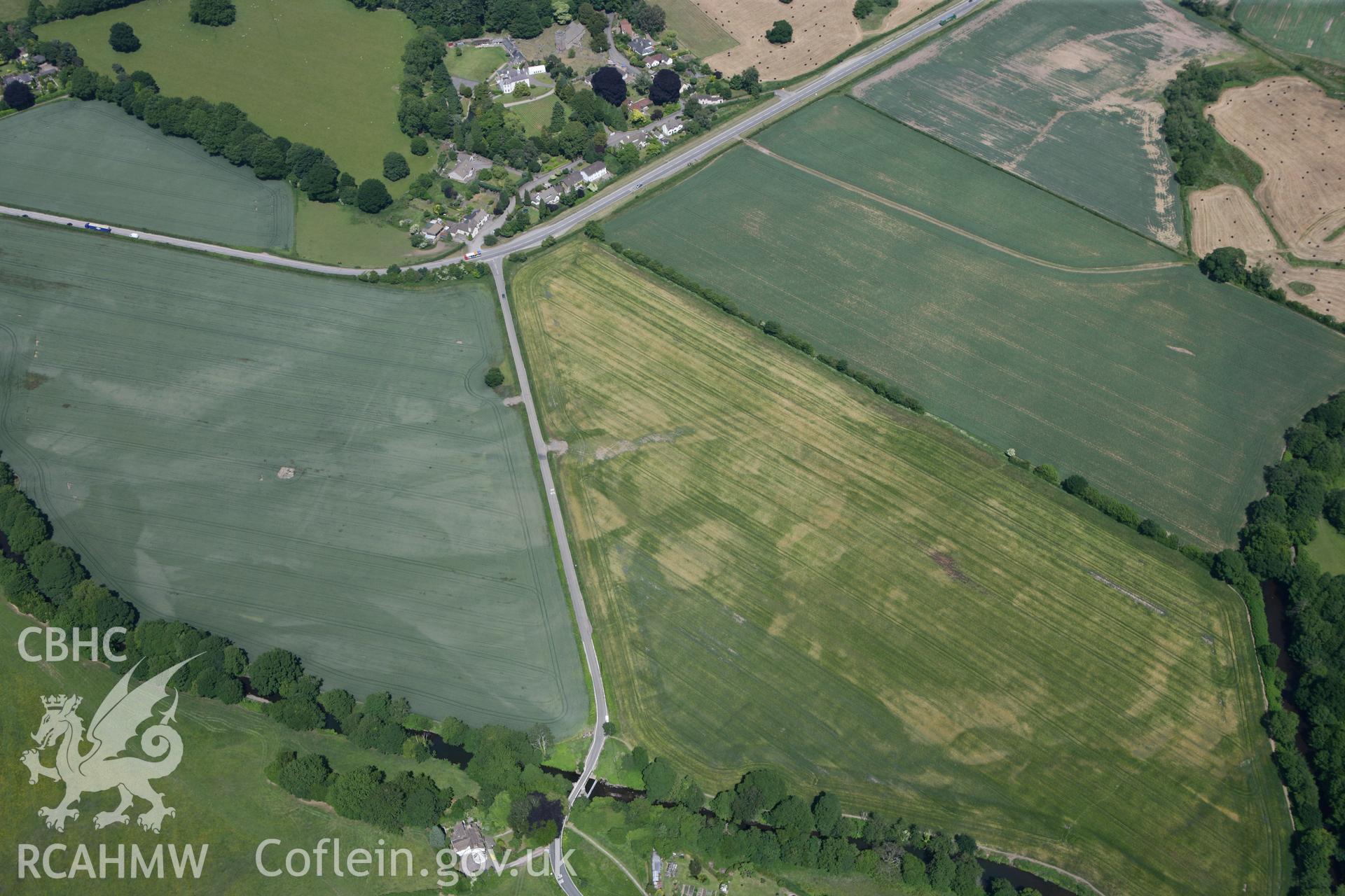 RCAHMW colour oblique photograph of Lower Machen Roman Site. Taken by Toby Driver on 21/06/2010.