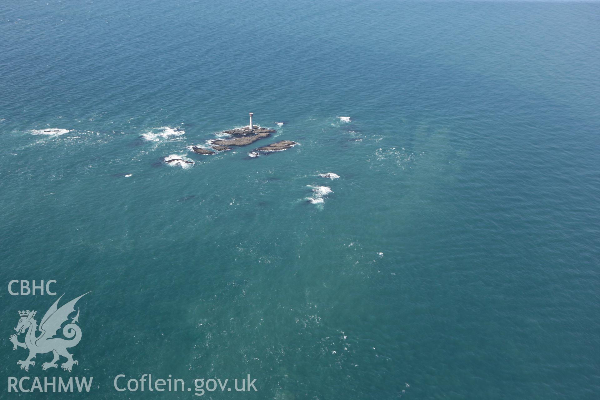 RCAHMW colour oblique photograph of The Smalls, west of Skomer Island. Taken by Toby Driver on 09/09/2010.