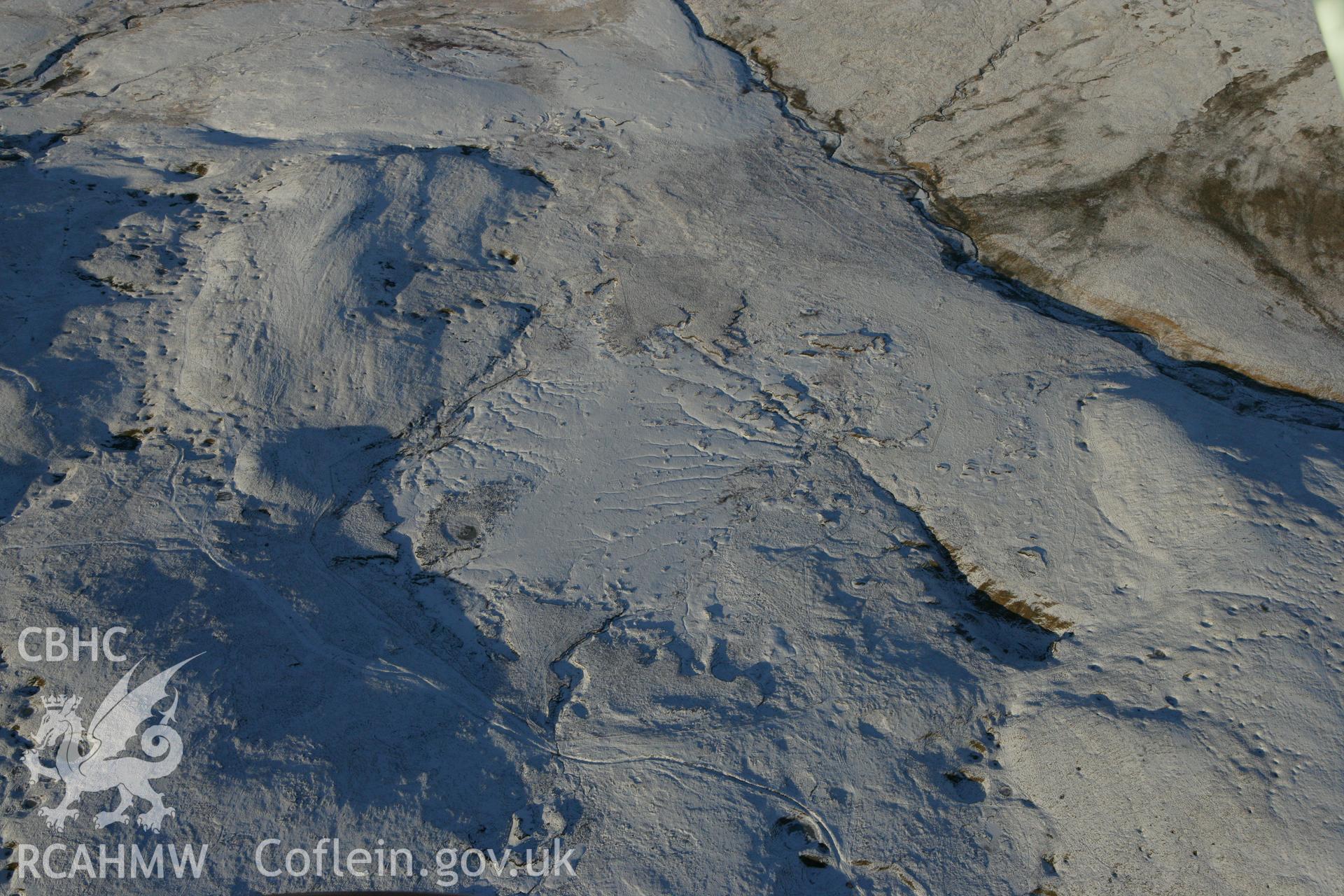 RCAHMW colour oblique photograph of Waun Fignen Felen, peat landscape. Taken by Toby Driver on 08/12/2010.
