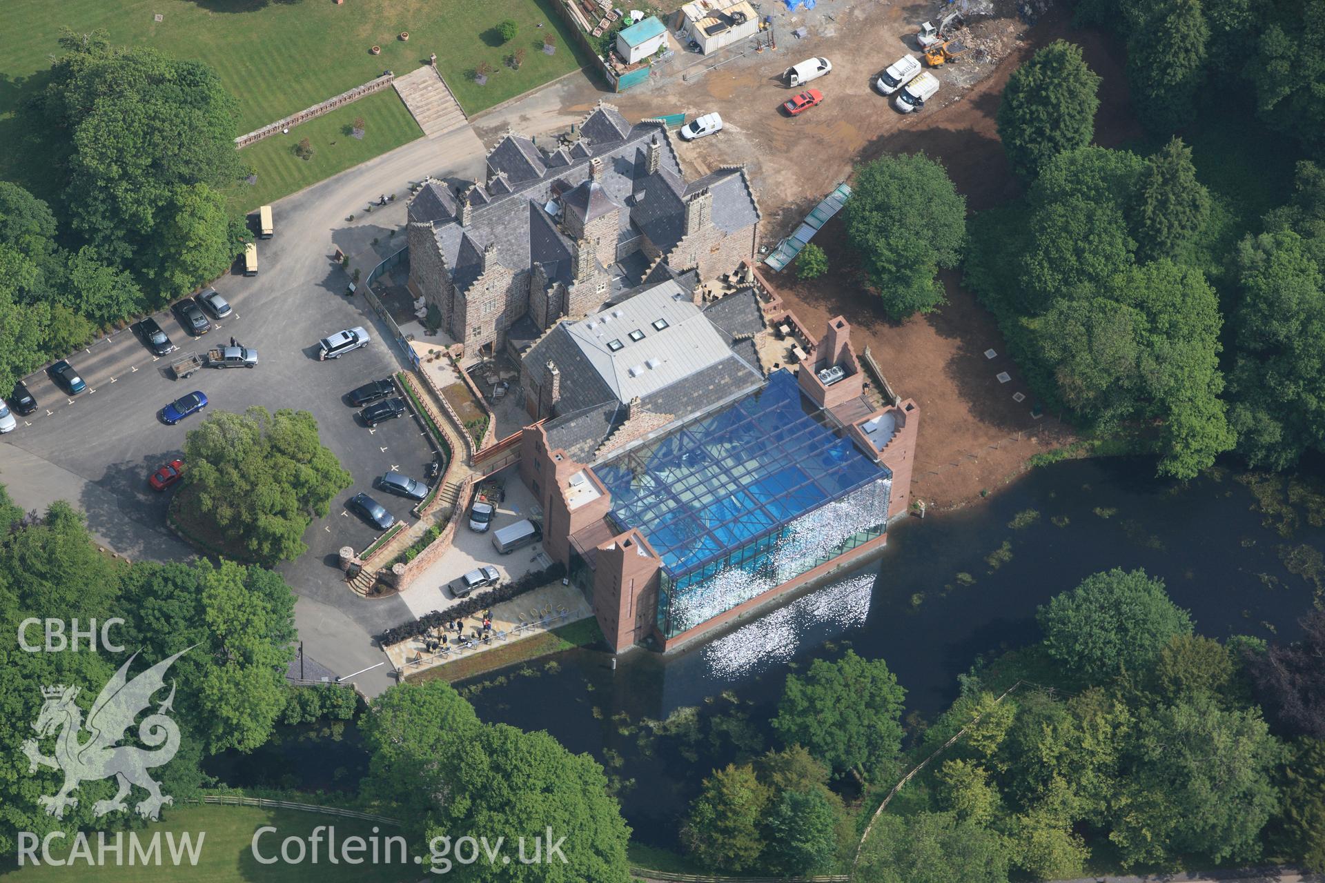 RCAHMW colour oblique photograph of Plas Coch. Taken by Toby Driver on 10/06/2010.