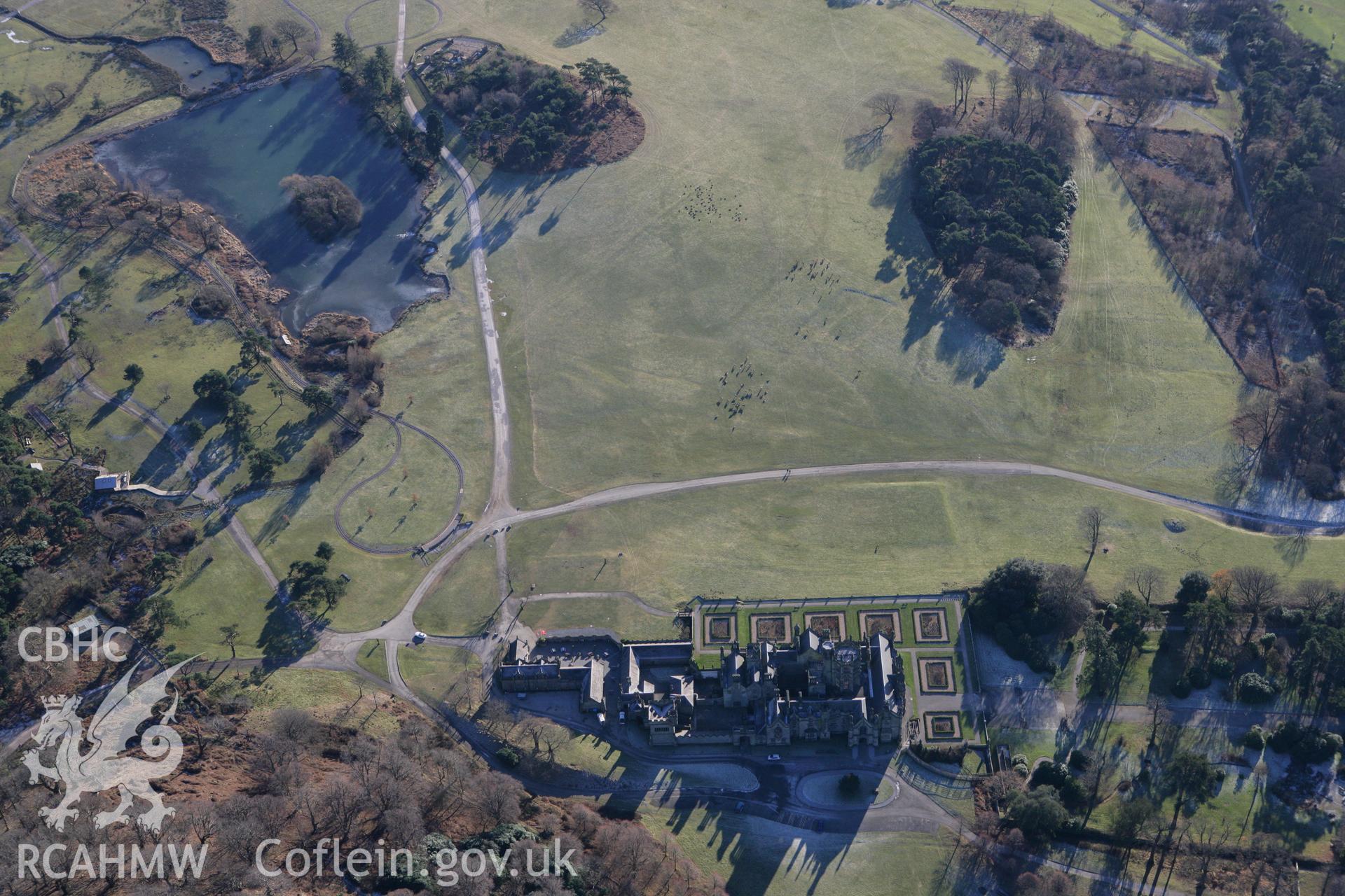 RCAHMW colour oblique photograph of Margam Castle. Taken by Toby Driver on 08/12/2010.