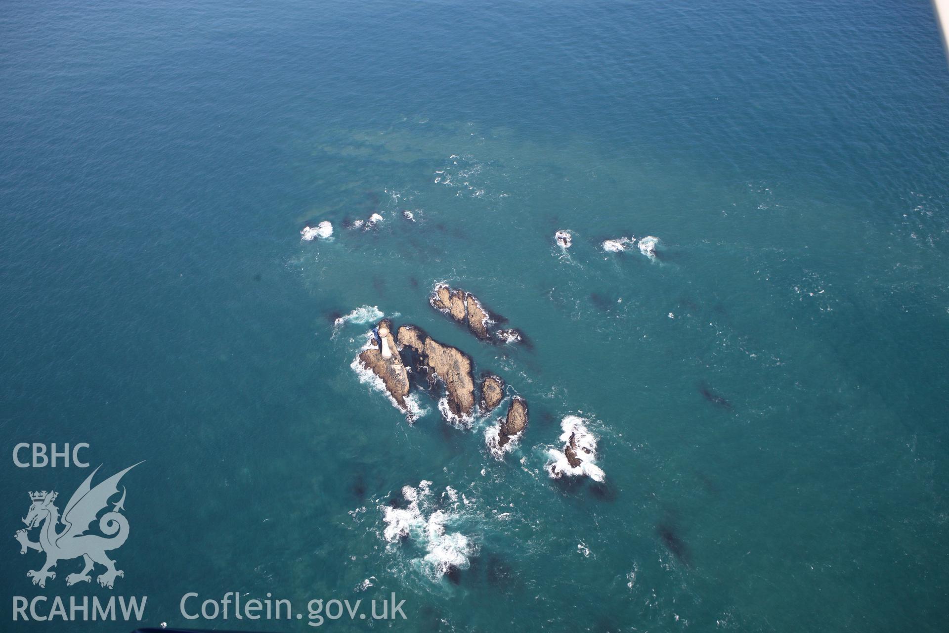 RCAHMW colour oblique photograph of The Smalls, west of Skomer Island. Taken by Toby Driver on 09/09/2010.