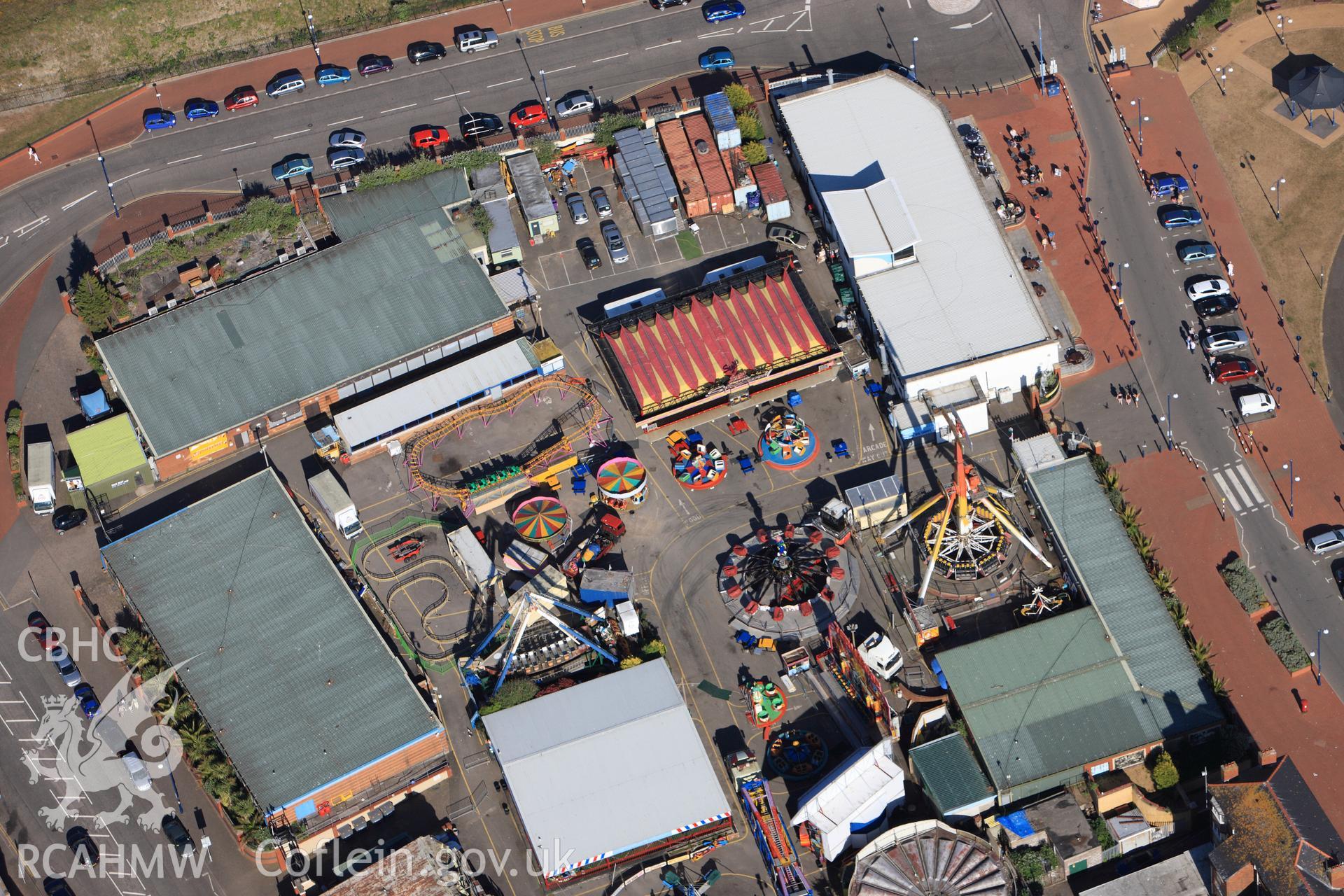 RCAHMW colour oblique photograph of Barry Island Pleasure Park. Taken by Toby Driver on 24/05/2010.