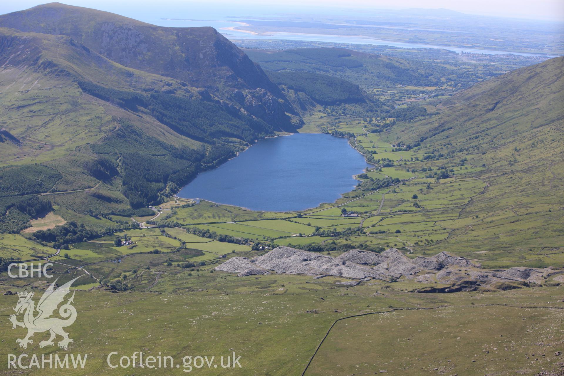 RCAHMW colour oblique photograph of Llyn Cwellyn. Taken by Toby Driver on 16/06/2010.