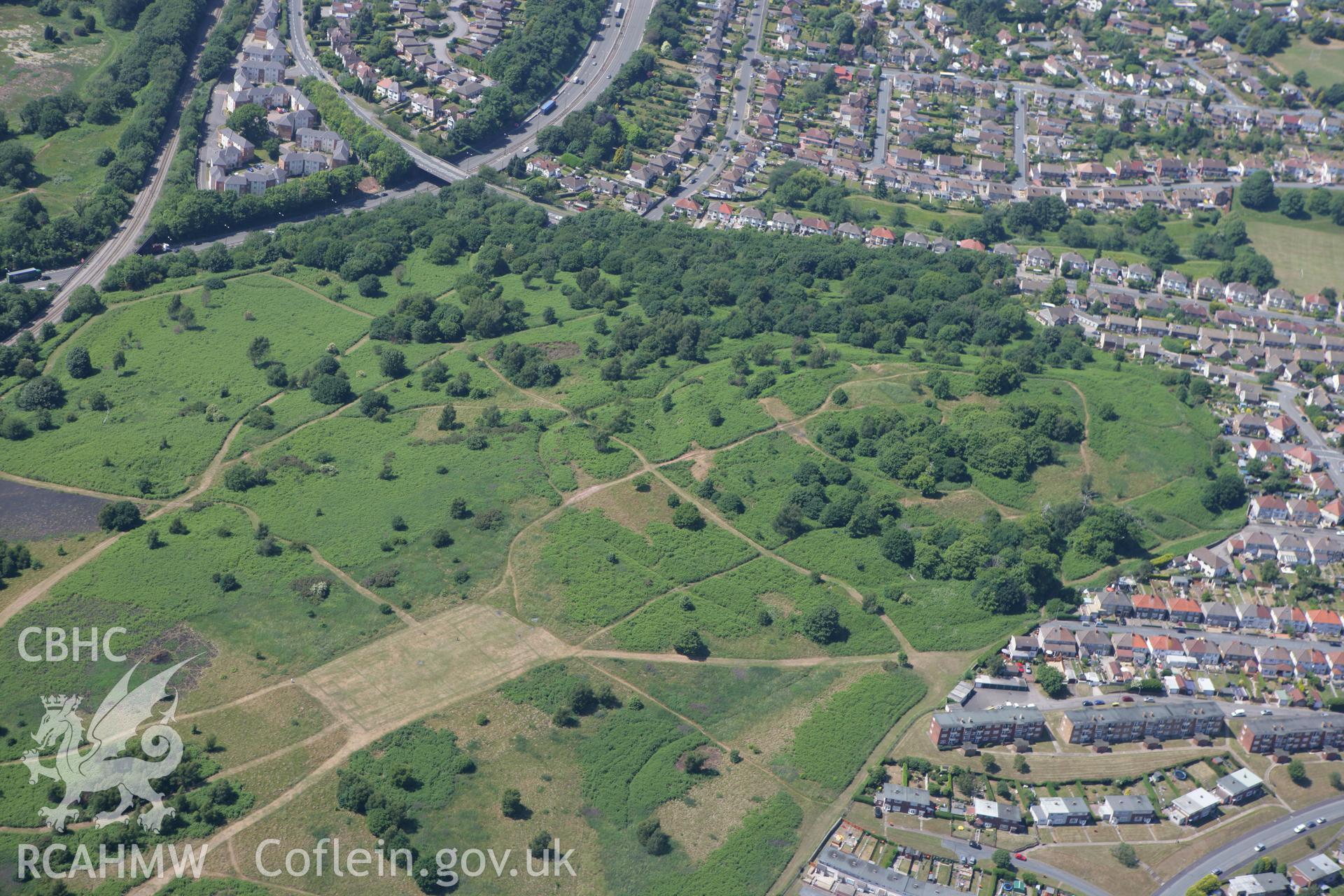 RCAHMW colour oblique photograph of Tredegar Fort. Taken by Toby Driver on 21/06/2010.