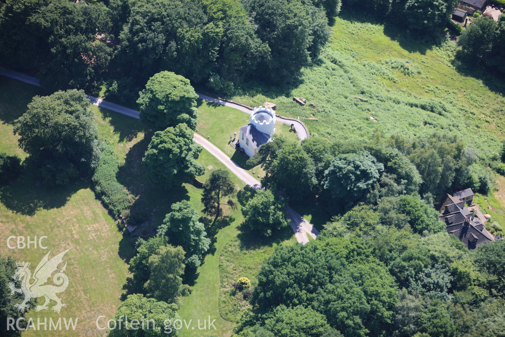 RCAHMW colour oblique photograph of Kymin Naval Temple. Taken by Toby Driver on 21/06/2010.