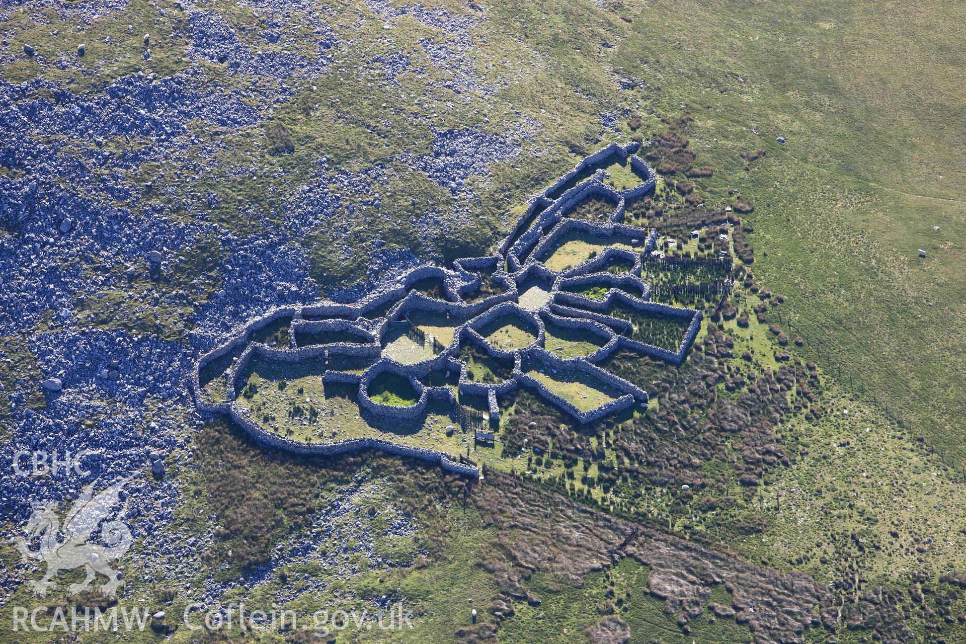 RCAHMW colour oblique photograph of Gryn sheepfold. Taken by Toby Driver on 16/06/2010.