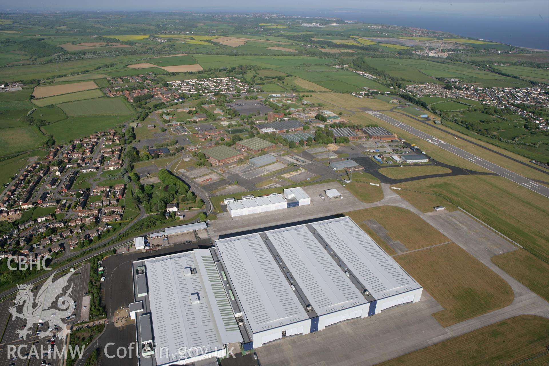 RCAHMW colour oblique photograph of St. Athan Airfield, St. Athan. Taken by Toby Driver on 24/05/2010.