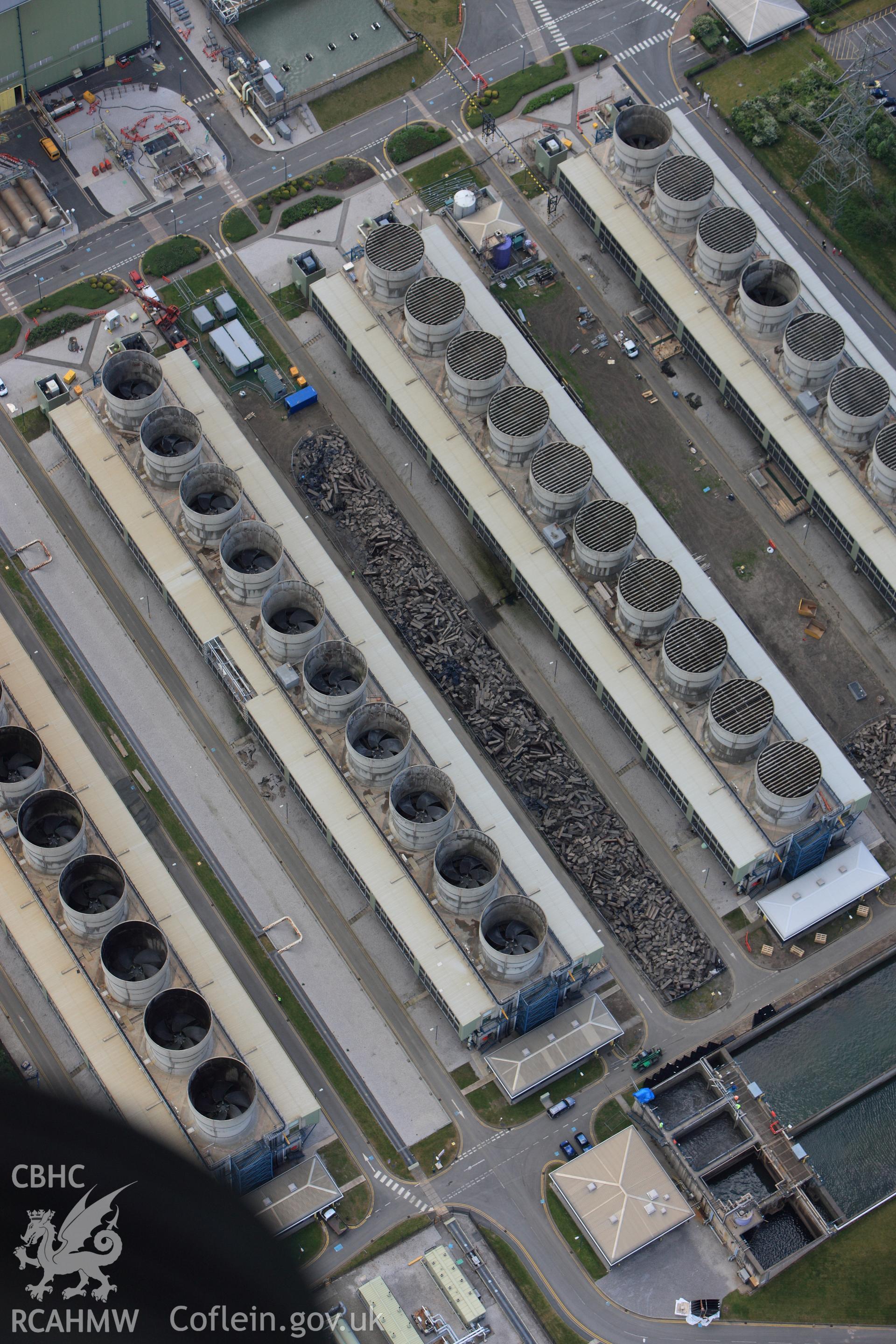 RCAHMW colour oblique photograph of Connah's Quay Power Station (Powergen). Taken by Toby Driver on 27/05/2010.