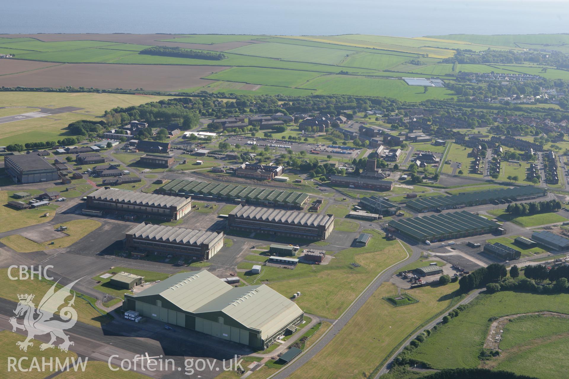 RCAHMW colour oblique photograph of St. Athan Airfield, St. Athan. Taken by Toby Driver on 24/05/2010.