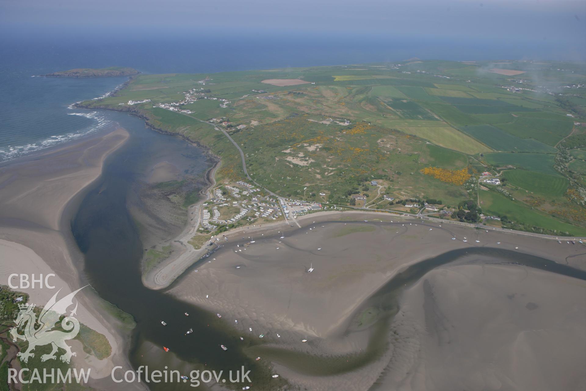 RCAHMW colour oblique photograph of Poppit sands landscape. Taken by Toby Driver on 25/05/2010.