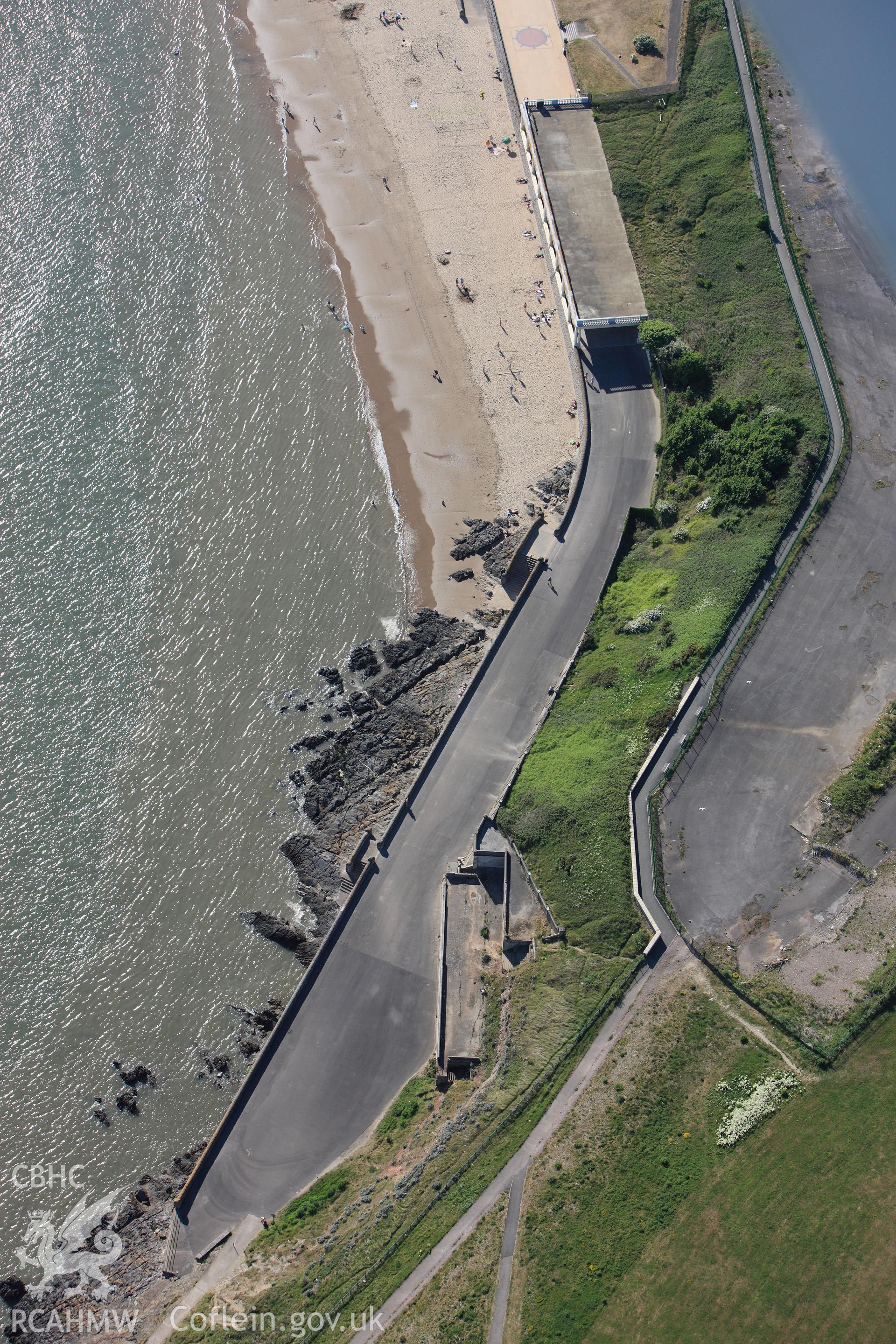 RCAHMW colour oblique photograph of East Shelter, Barry Island. Taken by Toby Driver on 24/05/2010.