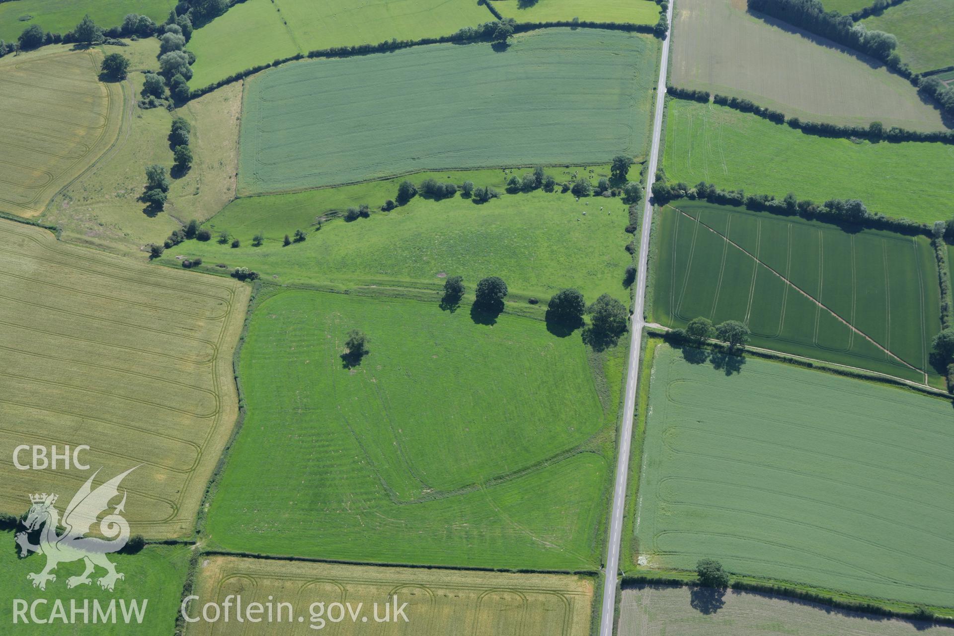 RCAHMW colour oblique photograph of Montgomery, site of Civil War Battle. Taken by Toby Driver on 21/06/2010.