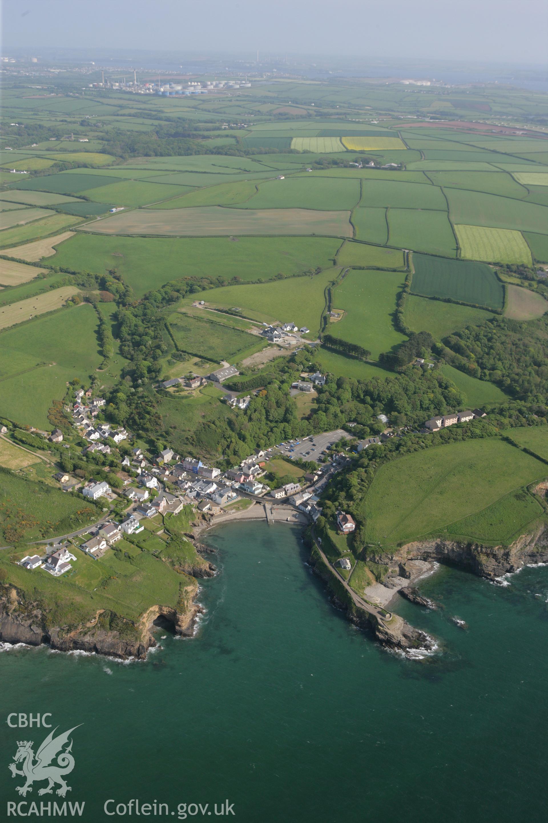 RCAHMW colour oblique photograph of Little Haven. Taken by Toby Driver on 25/05/2010.