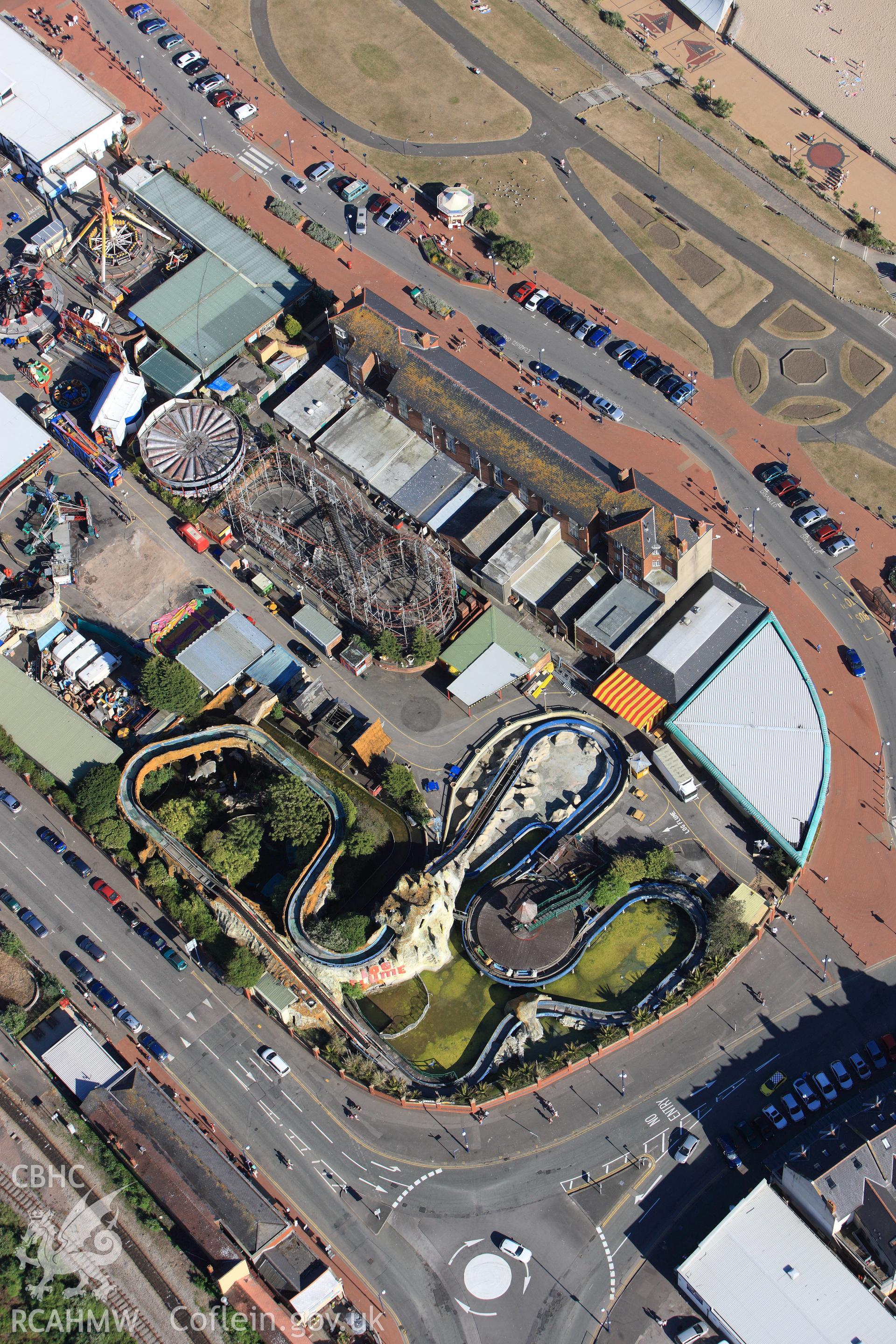 RCAHMW colour oblique photograph of Barry Island Pleasure Park. Taken by Toby Driver on 24/05/2010.