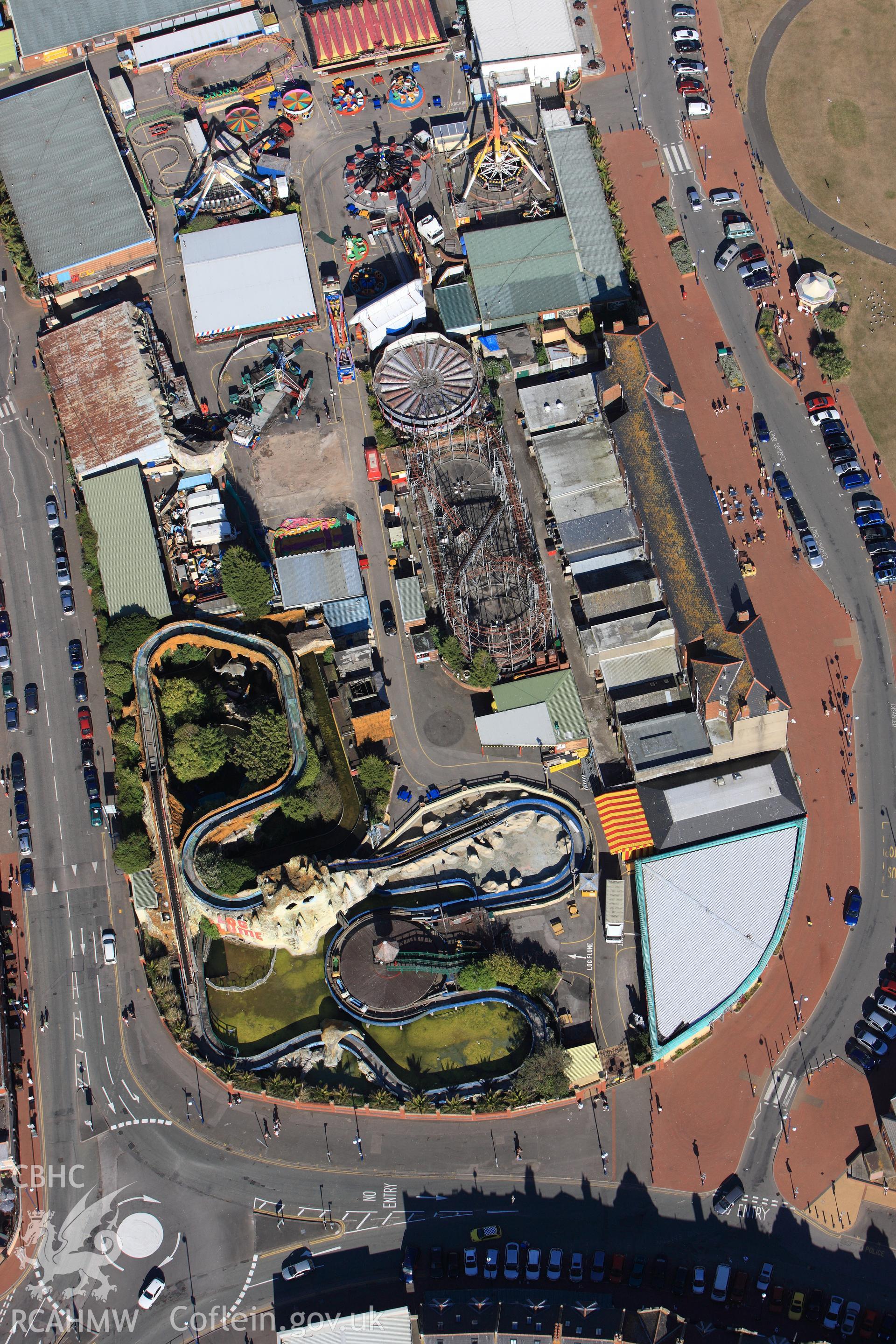 RCAHMW colour oblique photograph of Barry Island Pleasure Park. Taken by Toby Driver on 24/05/2010.