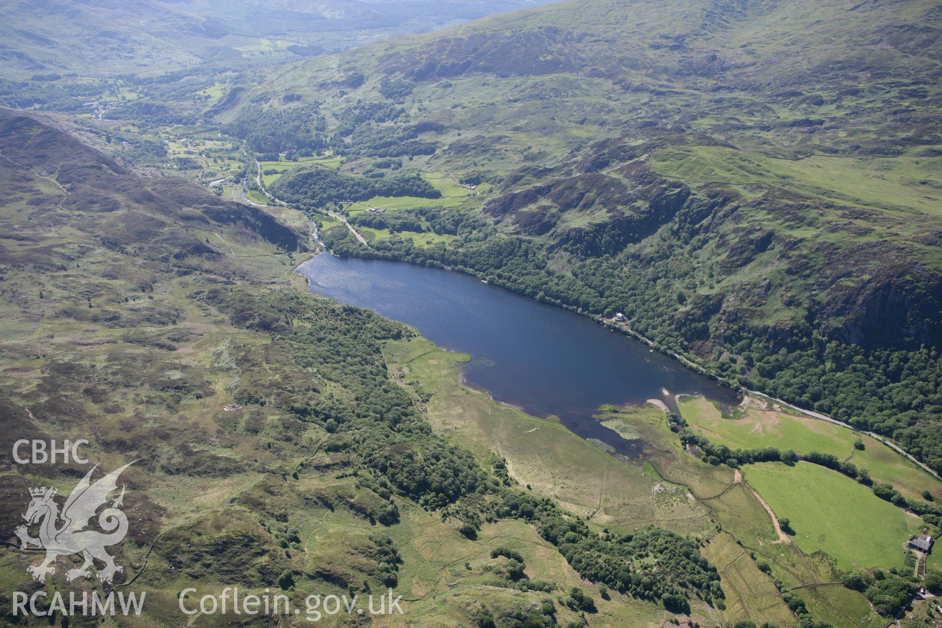 RCAHMW colour oblique photograph of Llyn Gwynant. Taken by Toby Driver on 16/06/2010.