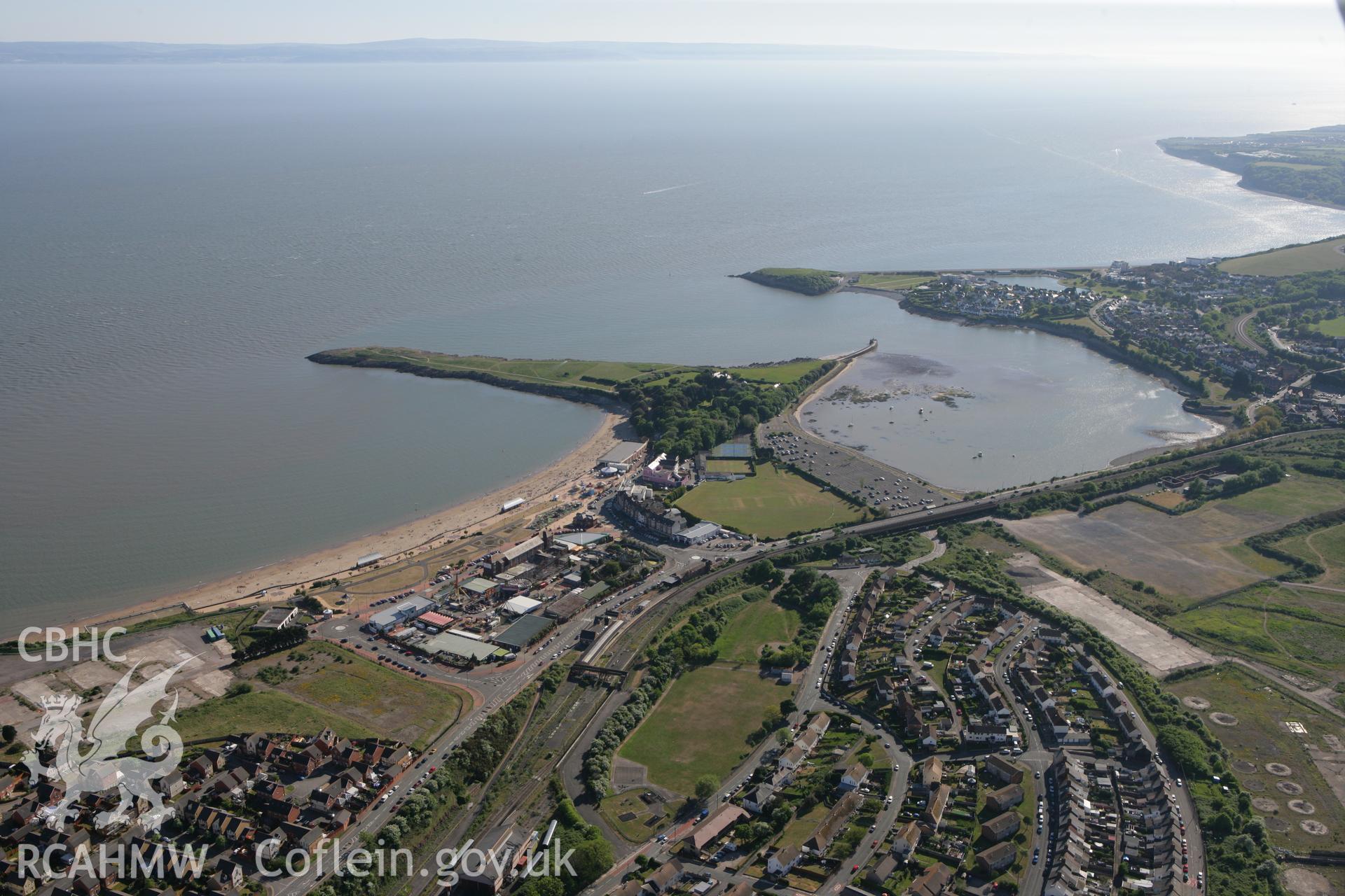 RCAHMW colour oblique photograph of Barry Island Pleasure Park. Taken by Toby Driver on 24/05/2010.
