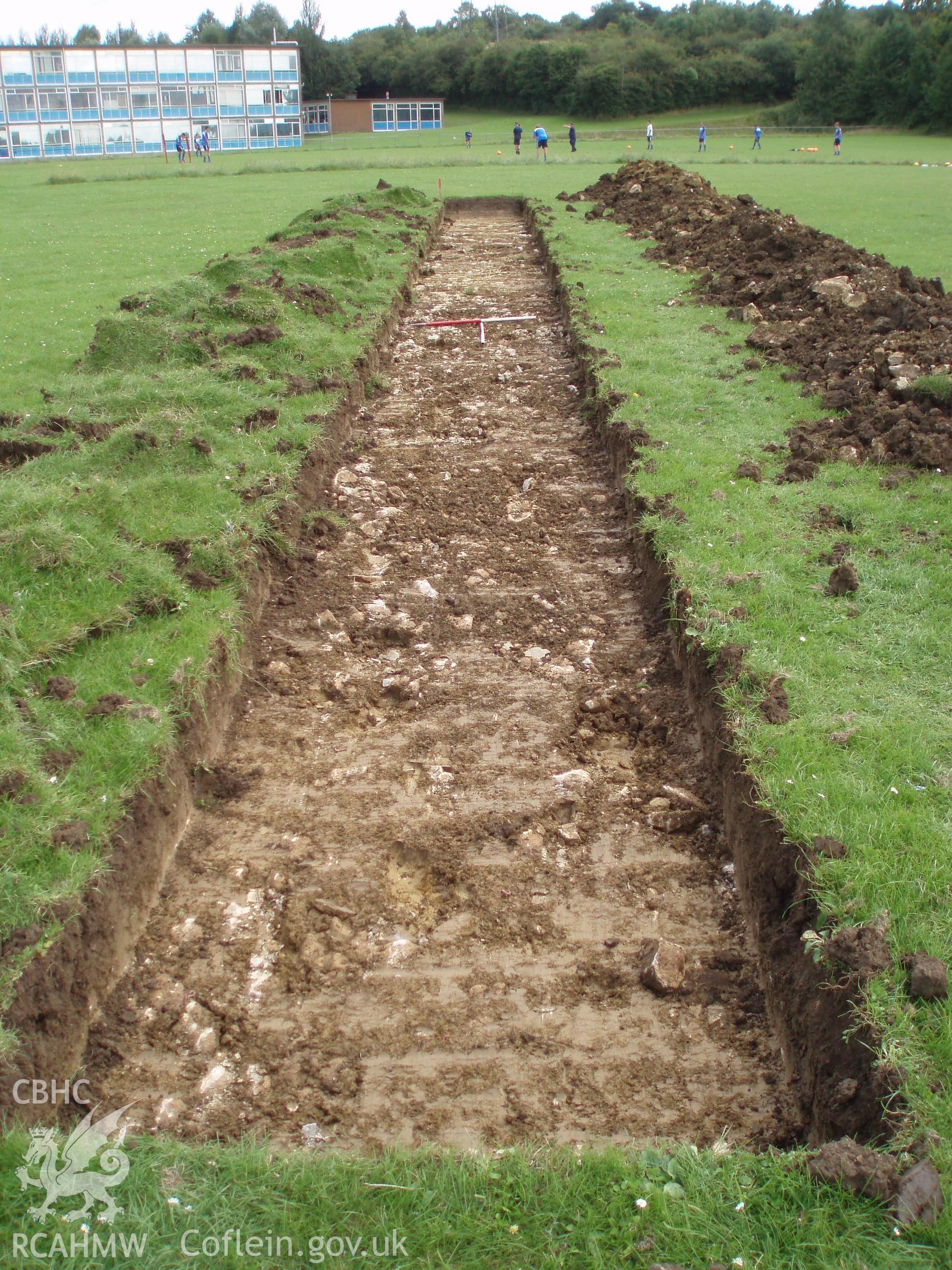 Land at Hartridge High School, Newport, Monmouthshire: digital copy of photograph relating to the evaluation.
