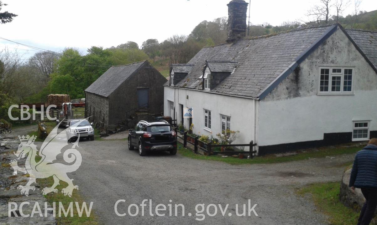 Digital colour photograph showing Cwm farmhouse, Llandderfel. Dated 2015. Donated by Meirion Davies in 2020.