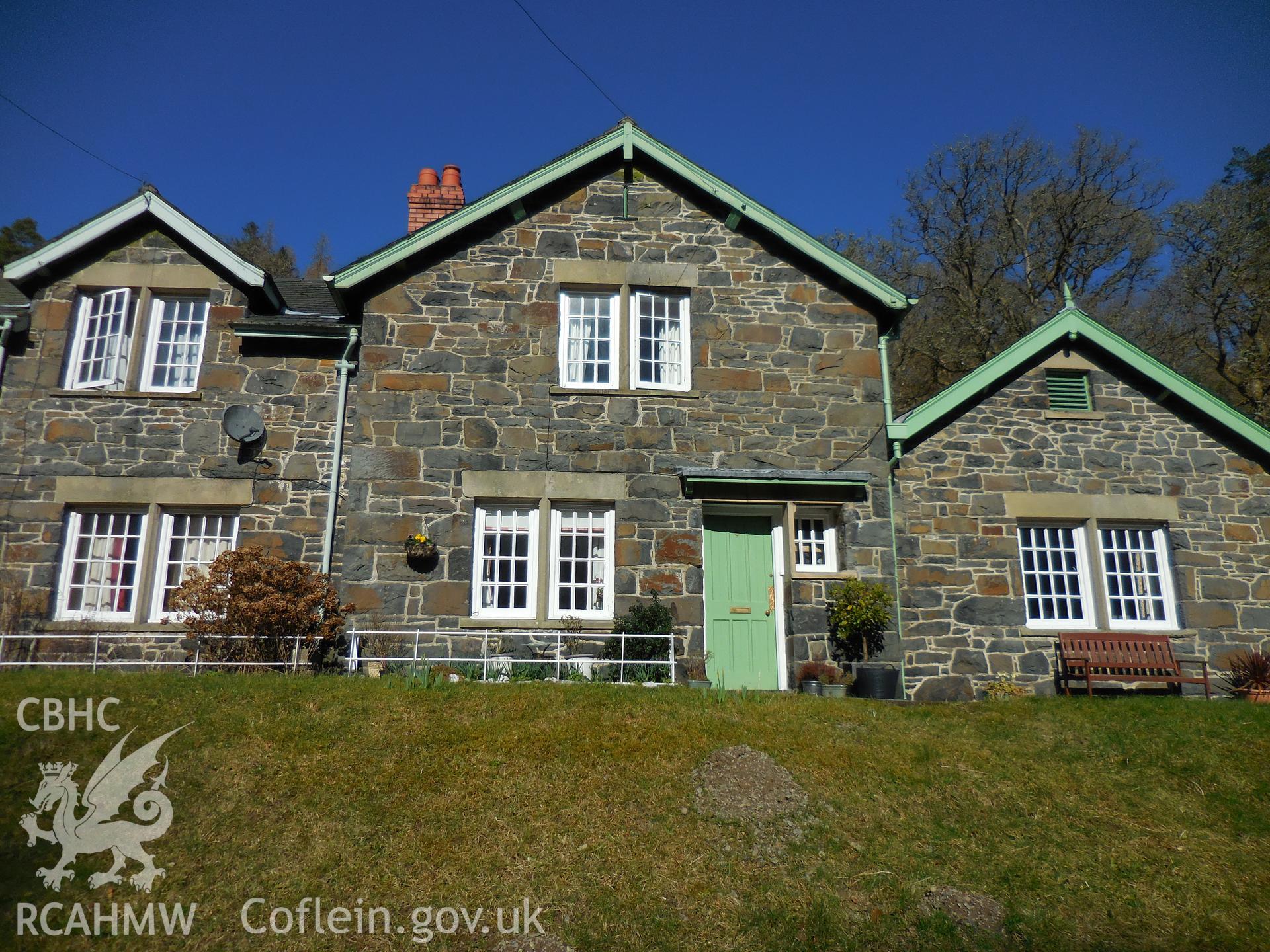 Colour digital photograph showing No 6 Glanrafon, Llanwddyn, taken in March 2022.