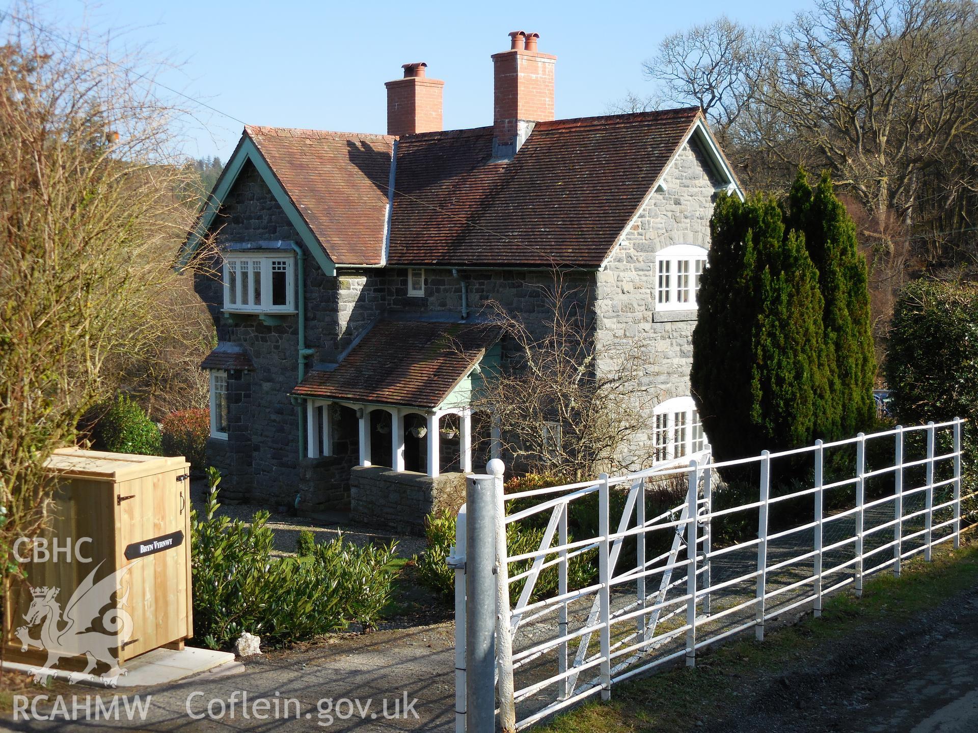 Colour digital photograph showing Bryn Vyrnwy, taken on 27 February 2022.