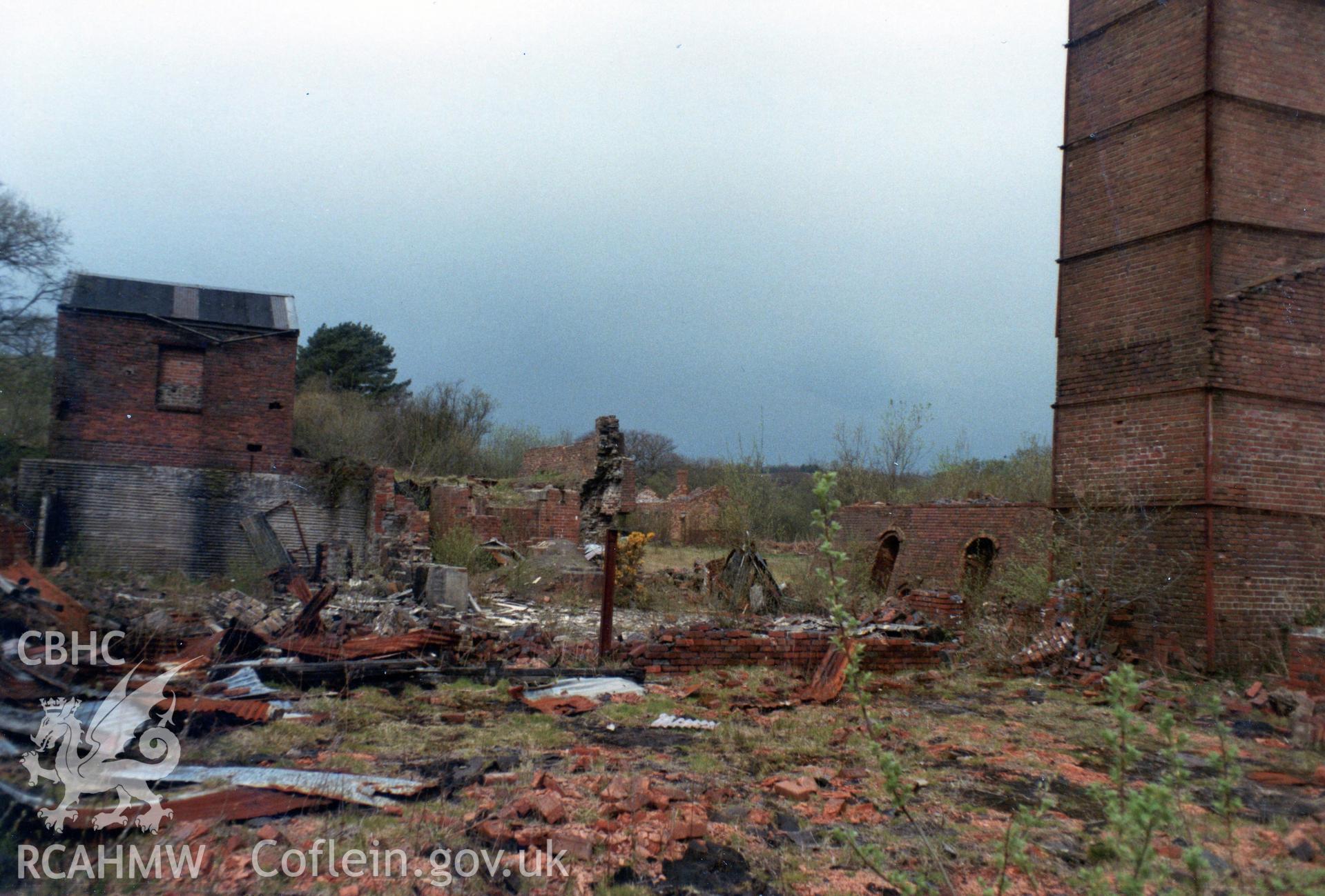 Digital photograph showing Horeb Brickworks, dated July 1983.